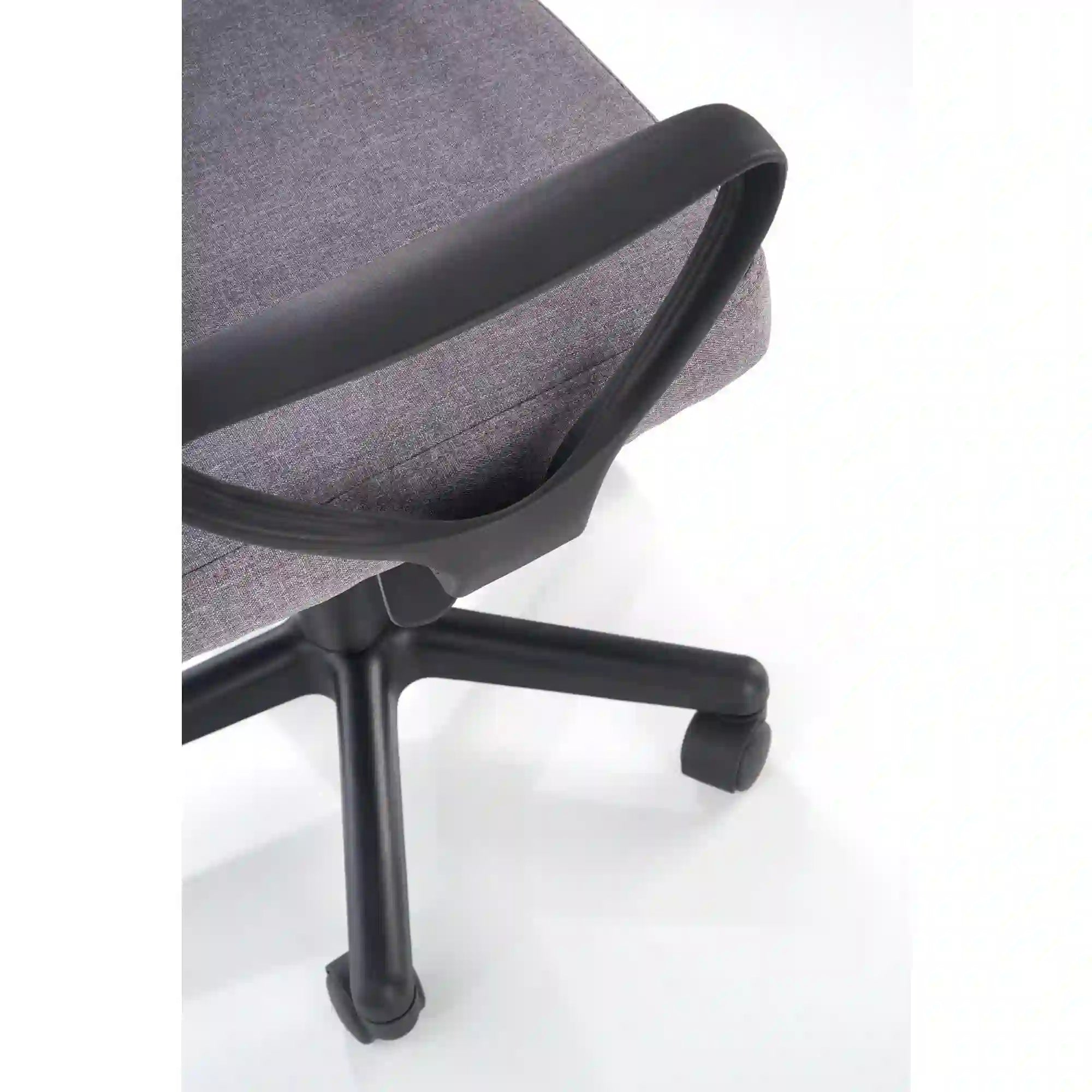 Scaun birou TIMMY, gri/negru, stofa clasica/plasa, 52x59x81/91 cm