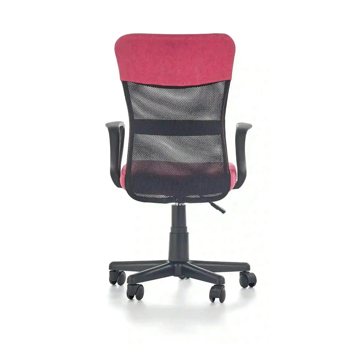 Scaun birou TIMMY, roz, stofa clasica/plasa, 52x59x81/91 cm