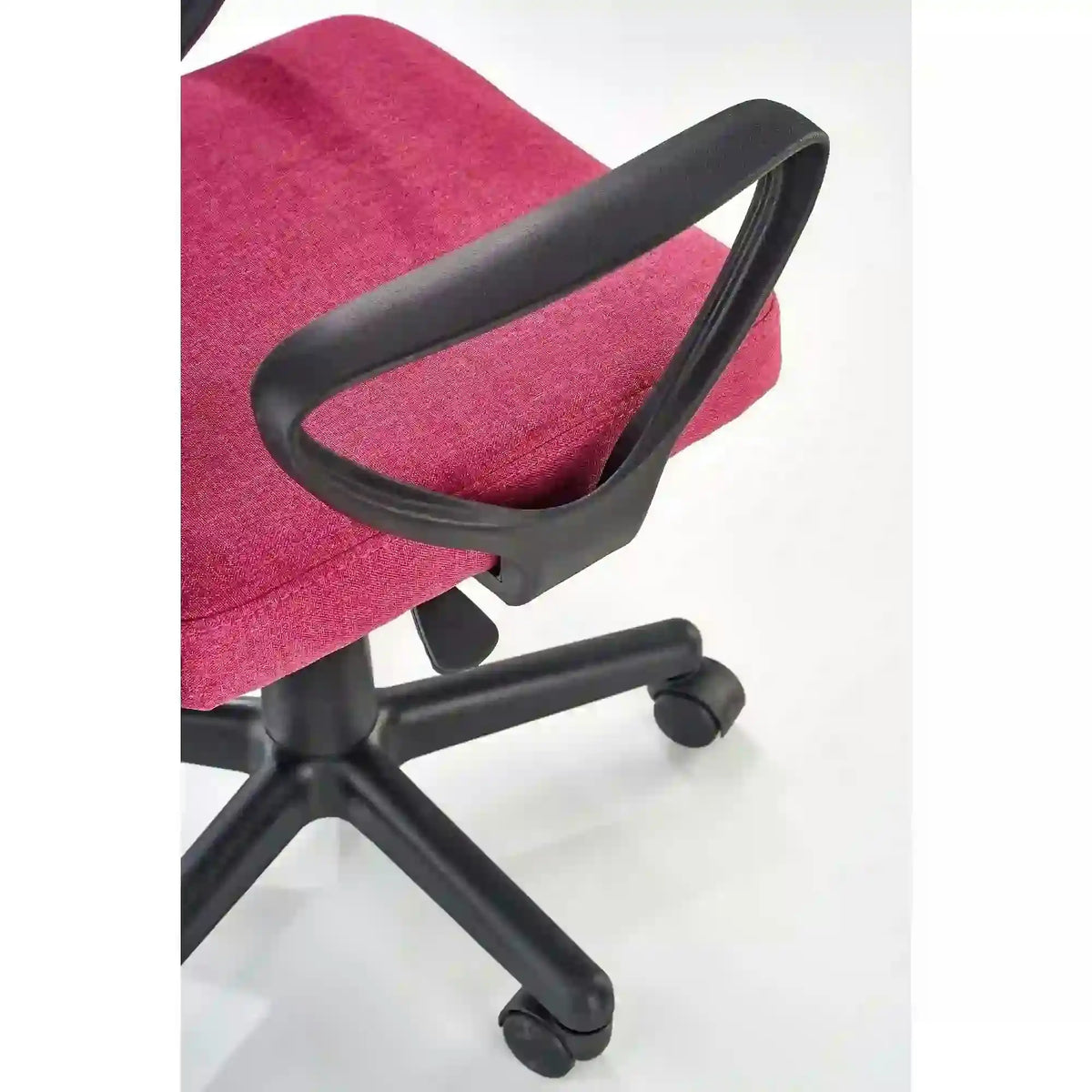 Scaun birou TIMMY, roz, stofa clasica/plasa, 52x59x81/91 cm