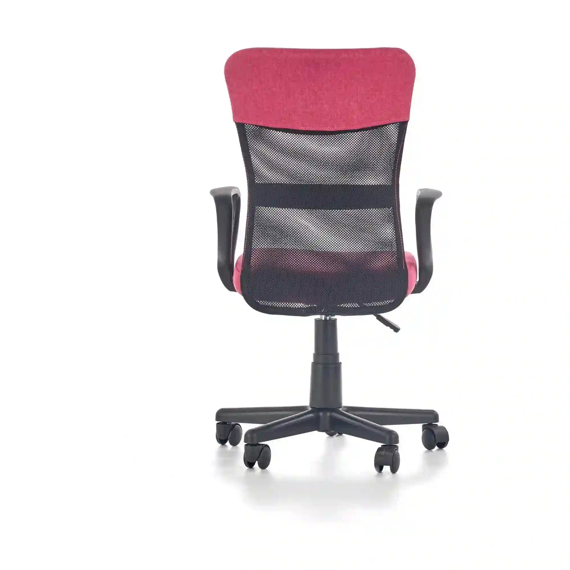 Scaun birou TIMMY, roz, stofa clasica/plasa, 52x59x81/91 cm