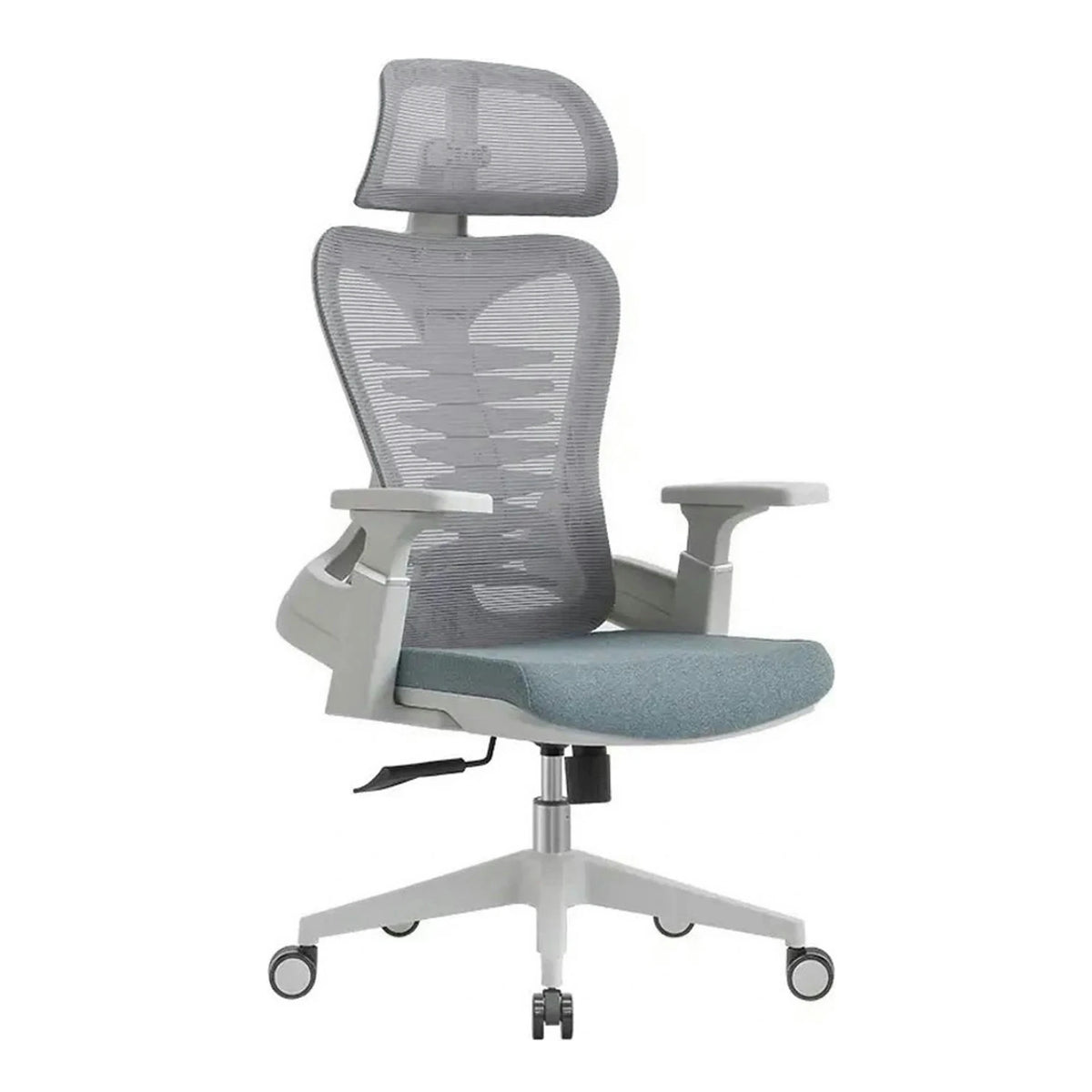 Scaun birou TORINO, gri, stofa/plasa, 72x72x124/134 cm