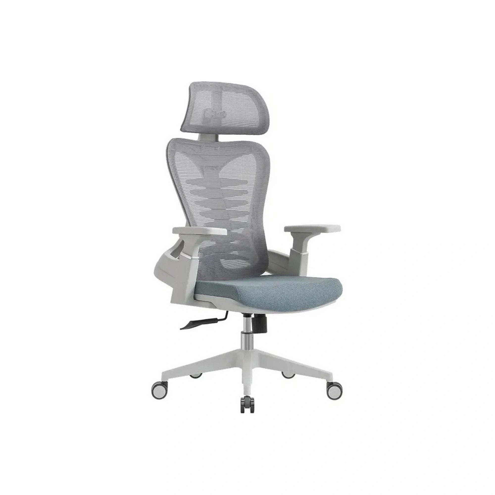 Scaun birou TORINO, gri, stofa/plasa, 72x72x124/134 cm