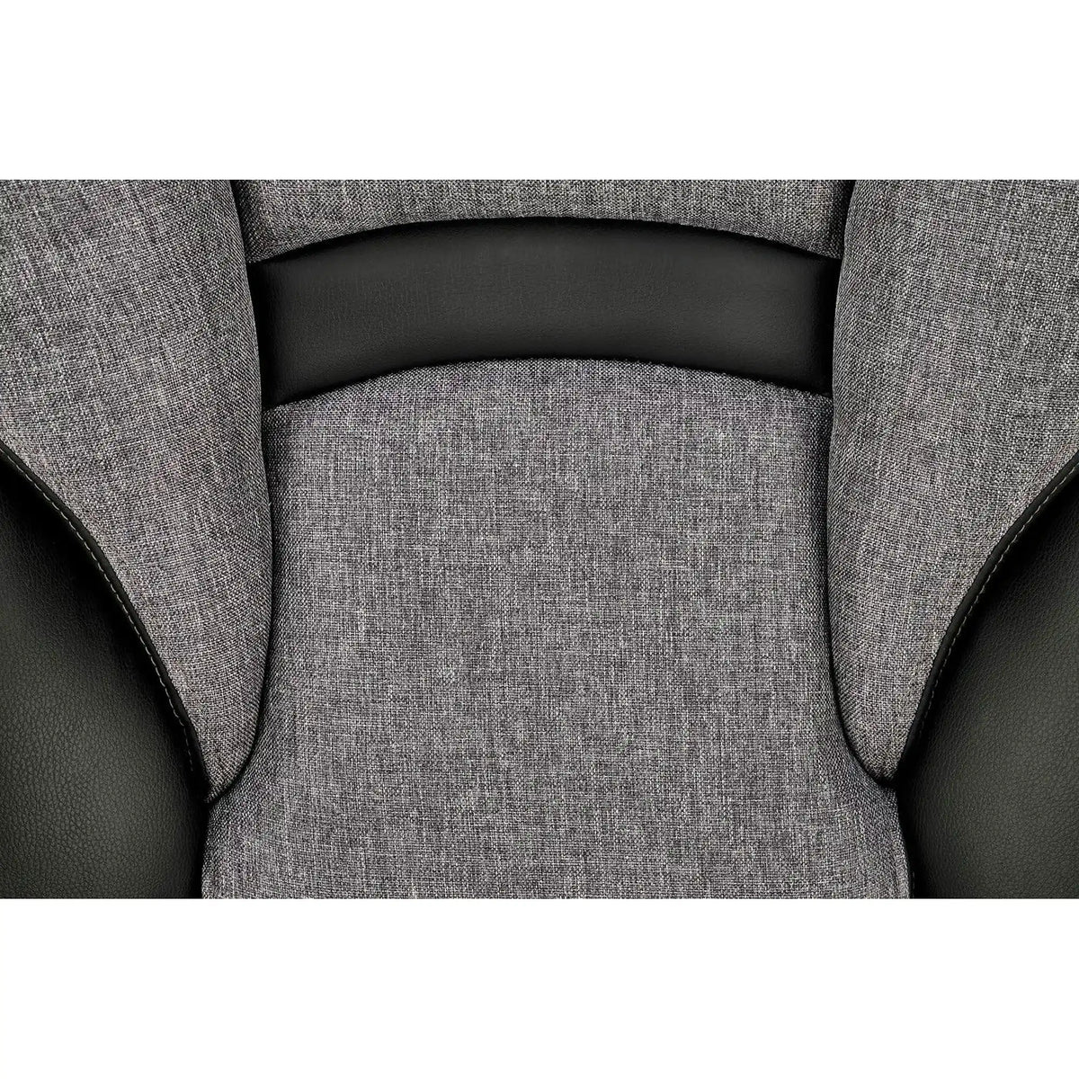 Scaun birou VALERIO, negru/gri, piele ecologica/panza, 67x69x120/128 cm