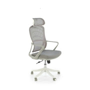 Scaun birou VESUVIO 2, gri/alb, stofa/panza/polipropilena, 59x59x115/120 cm