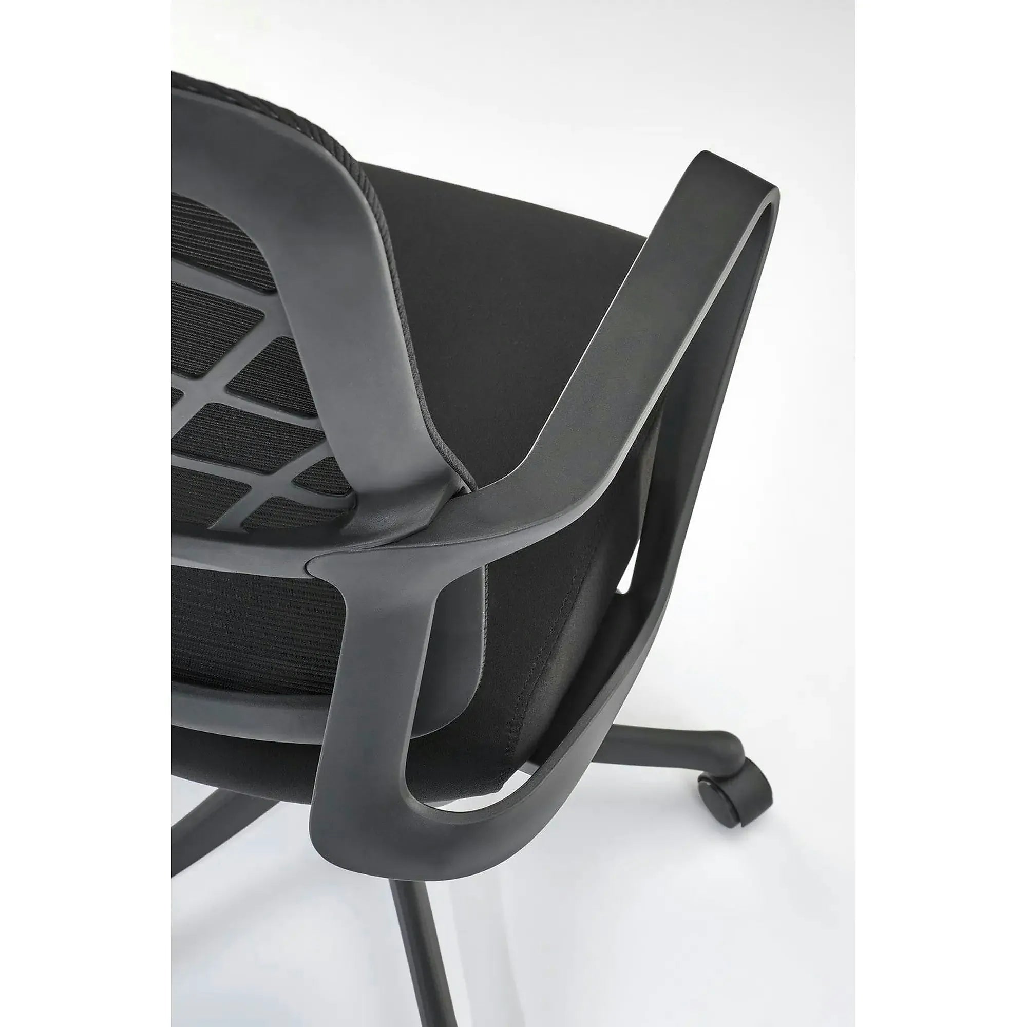 Scaun birou VESUVIO, negru, stofa/panza/polipropilena, 59x59x115/121 cm