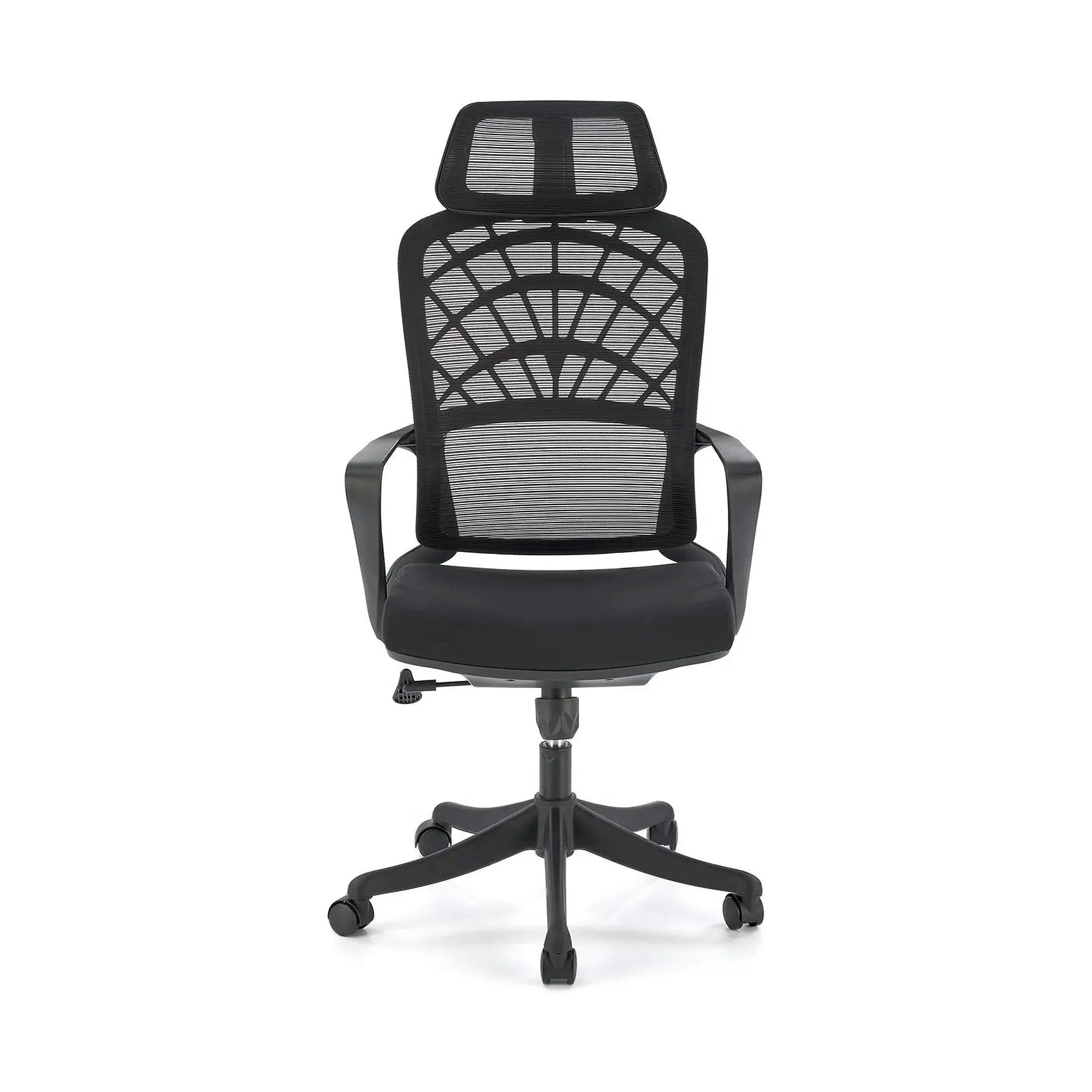 Scaun birou VESUVIO, negru, stofa/panza/polipropilena, 59x59x115/121 cm