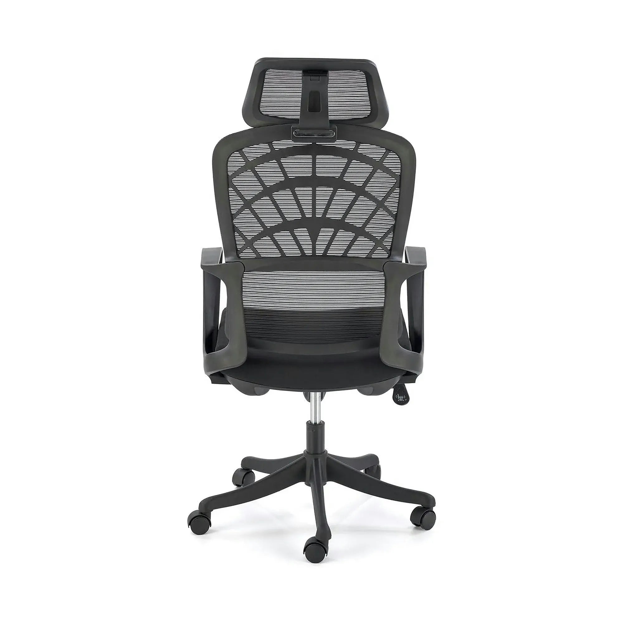 Scaun birou VESUVIO, negru, stofa/panza/polipropilena, 59x59x115/121 cm