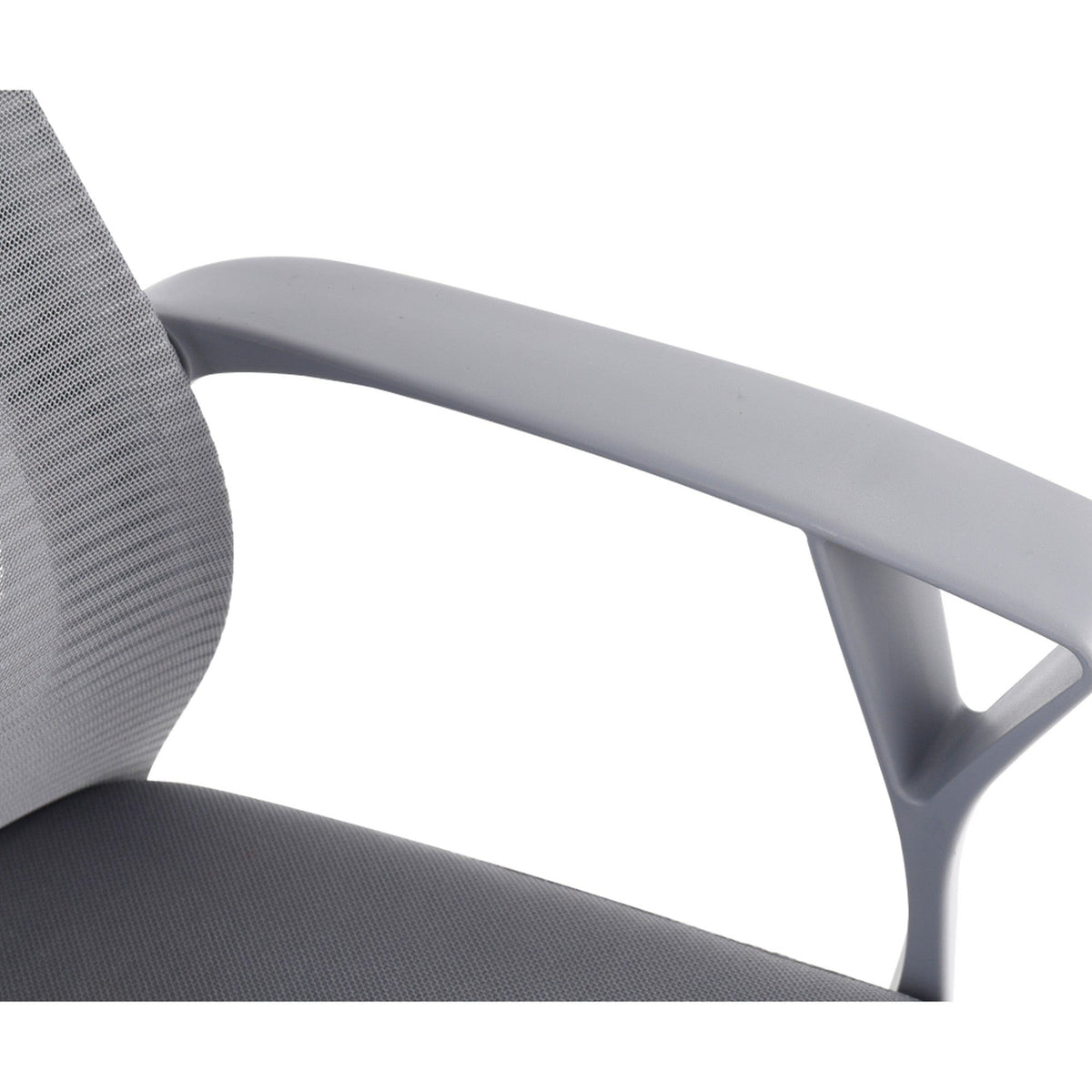 Scaun birou ZOLAN, gri, stofa clasica/plasa, 61x70x115-125 cm