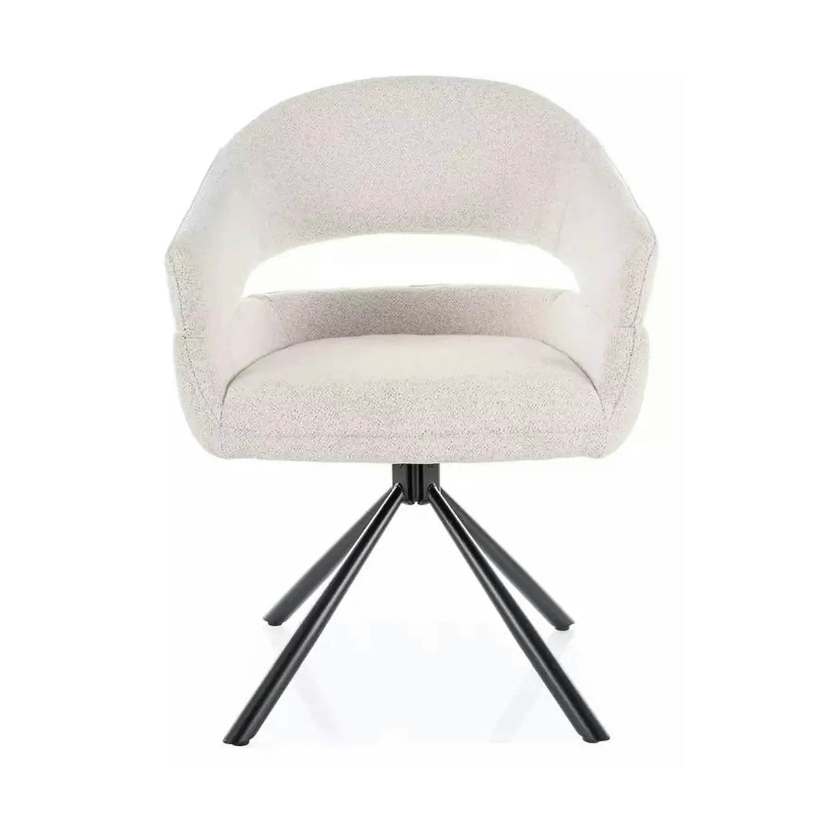 Scaun BORGO, bej - Raven 22, stofa clasica/metal, 58x60x87 cm