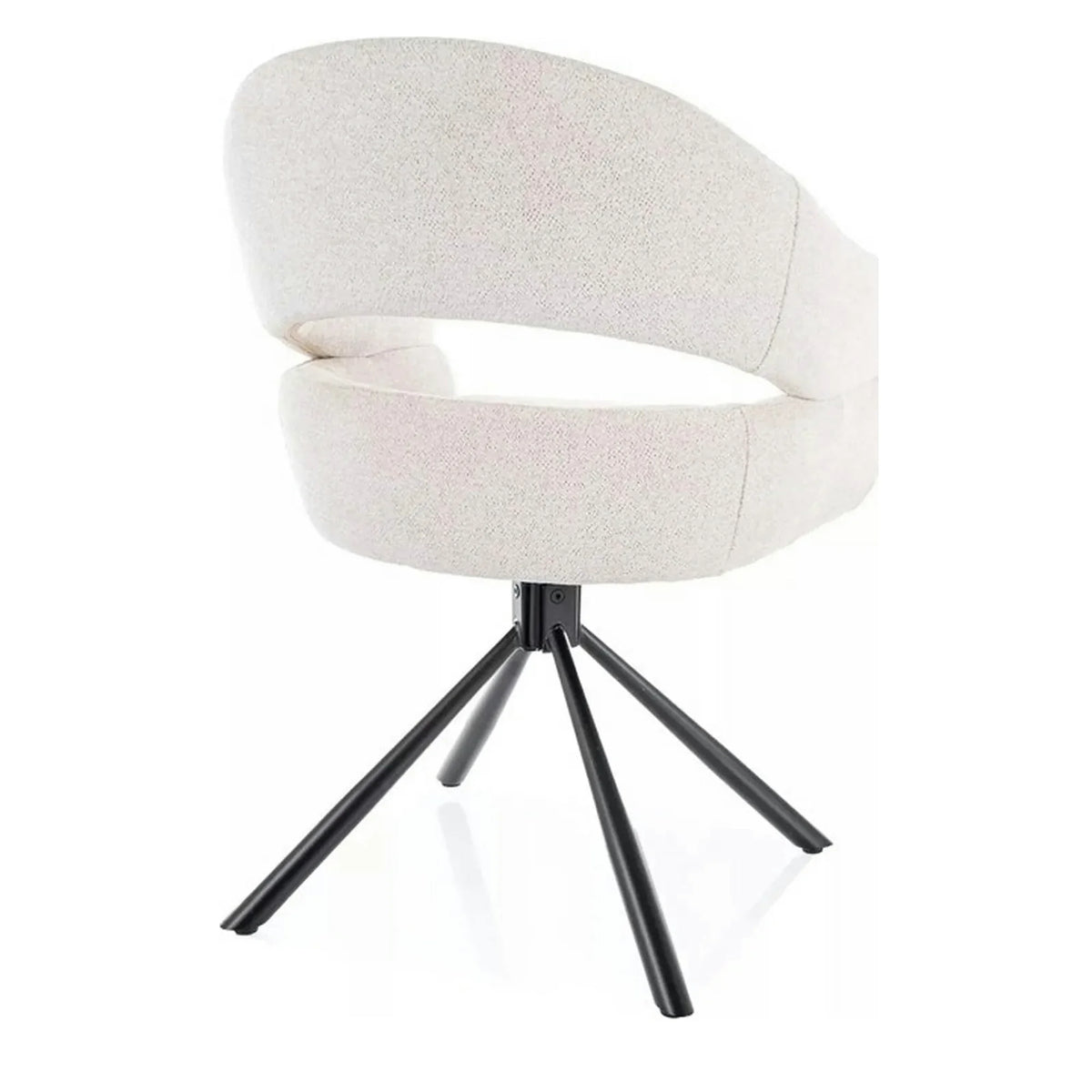 Scaun BORGO, bej - Raven 22, stofa clasica/metal, 58x60x87 cm