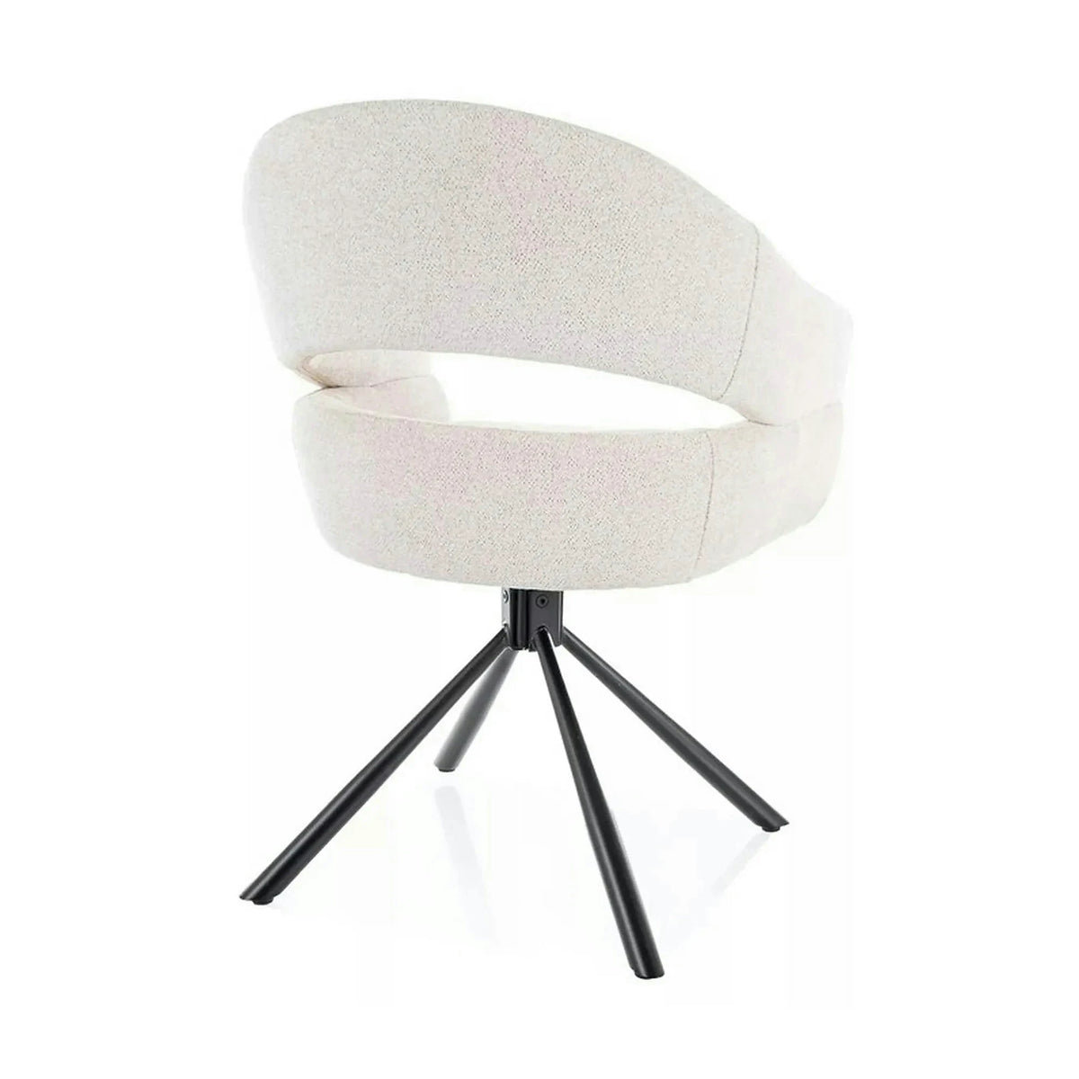 Scaun BORGO, bej - Raven 22, stofa clasica/metal, 58x60x87 cm
