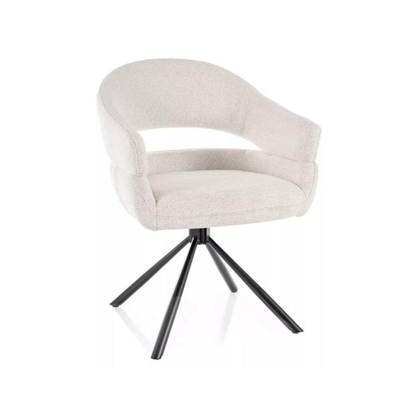 Scaun BORGO, bej - Raven 22, stofa clasica/metal, 58x60x87 cm