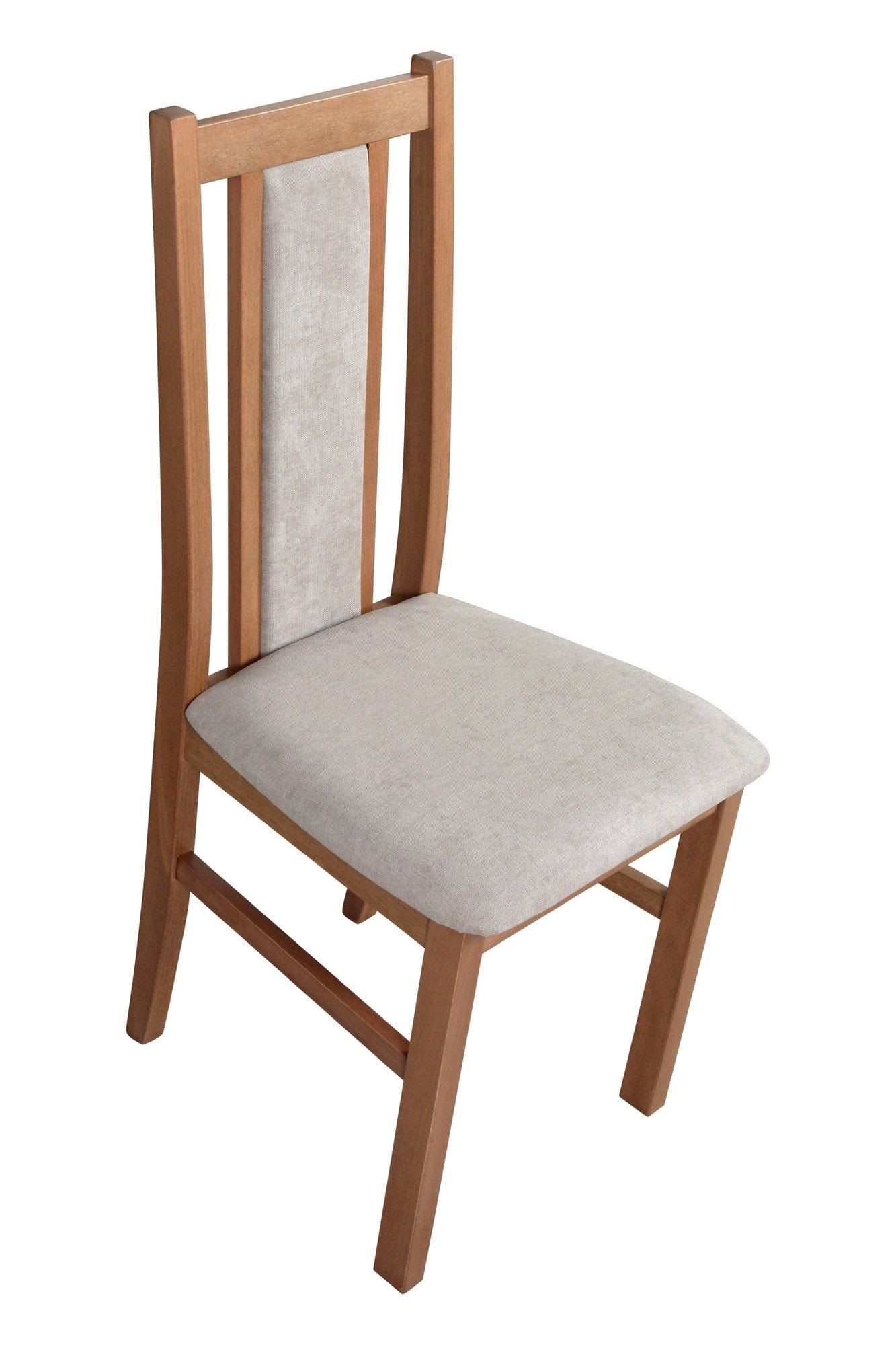 Scaun BOS 14, nuc deschis/bej - Zetta 291, lemn de fag/stofa catifelata, 43x40x94 cm