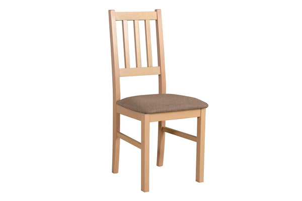 Scaun BOS 4, stejar sonoma/gri - Inari 23, lemn de fag/stofa clasica, 43x40x94 cm