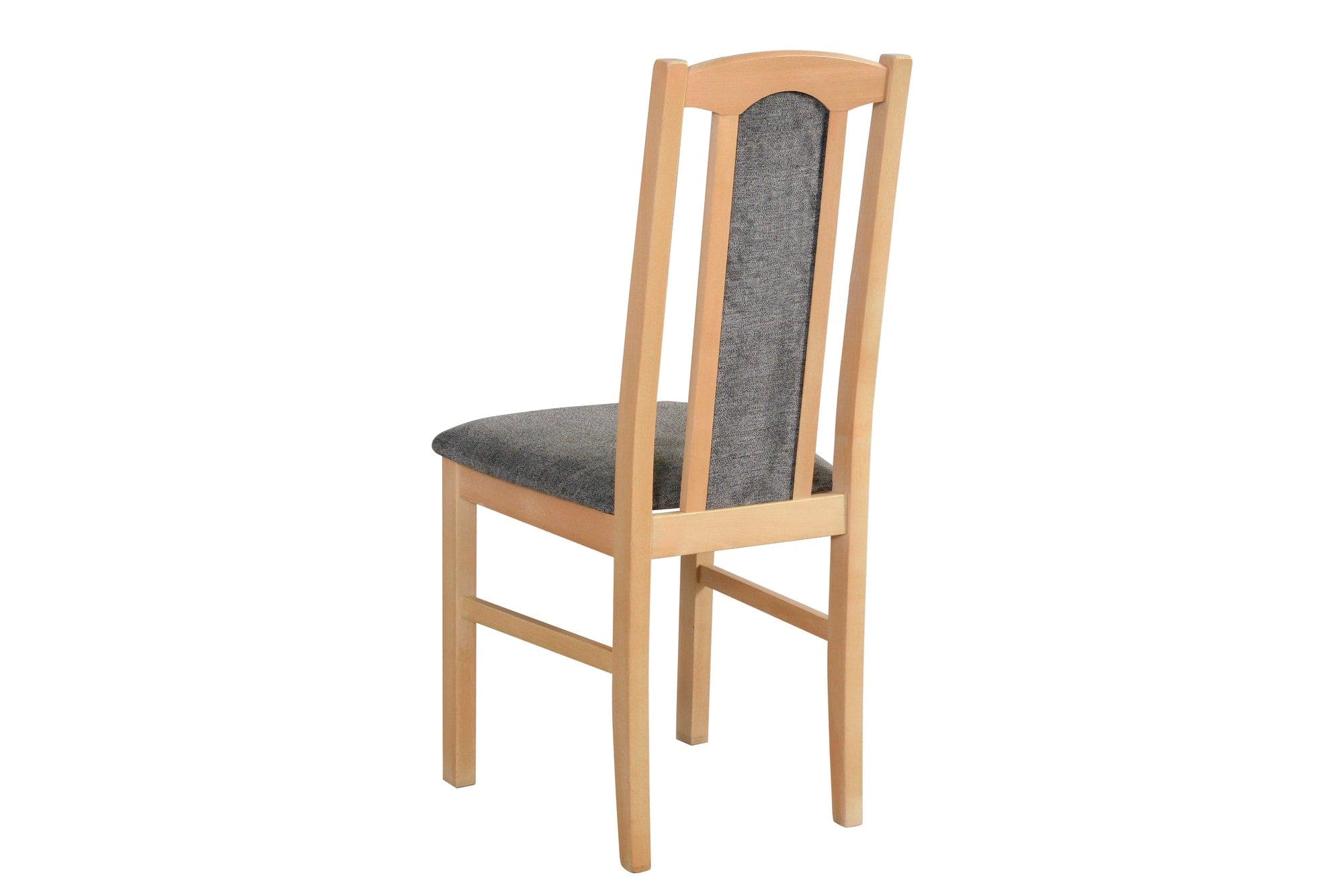Scaun BOS 7, stejar grandson/gri inchis - Aston 6, lemn de fag/stofa clasica, 43x40x95 cm