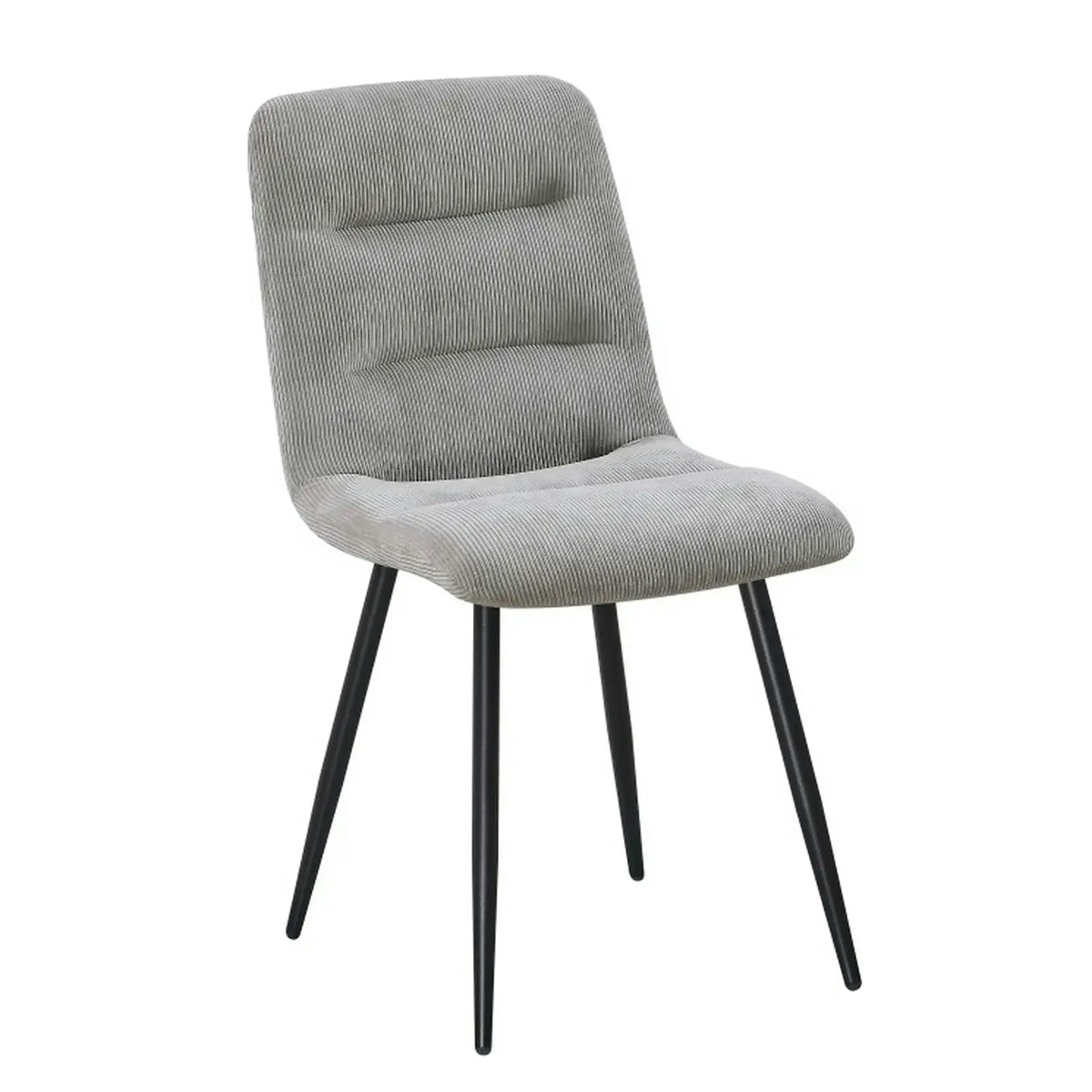 Scaun BOS, gri deschis/negru, stofa/metal, 61x51x84 cm