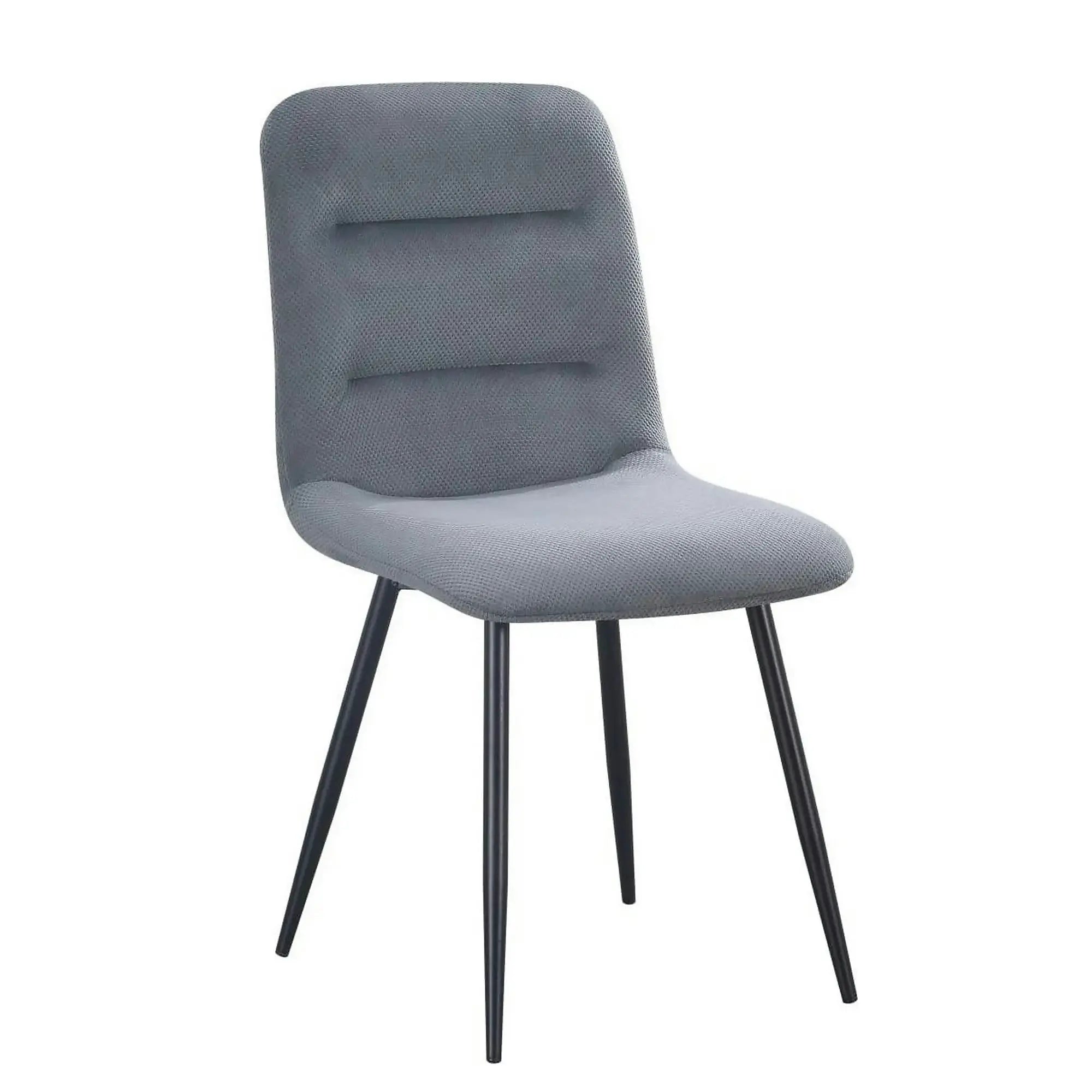Scaun BOS, gri inchis/negru, stofa/metal, 61x51x84 cm