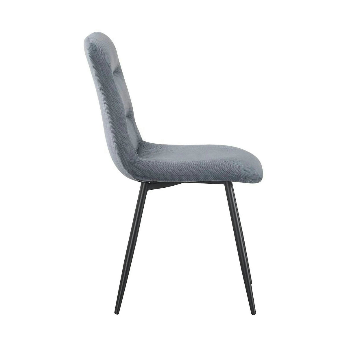 Scaun BOS, gri inchis/negru, stofa/metal, 61x51x84 cm