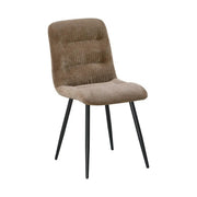 Scaun BOS, maro/negru, stofa/metal, 61x51x84 cm