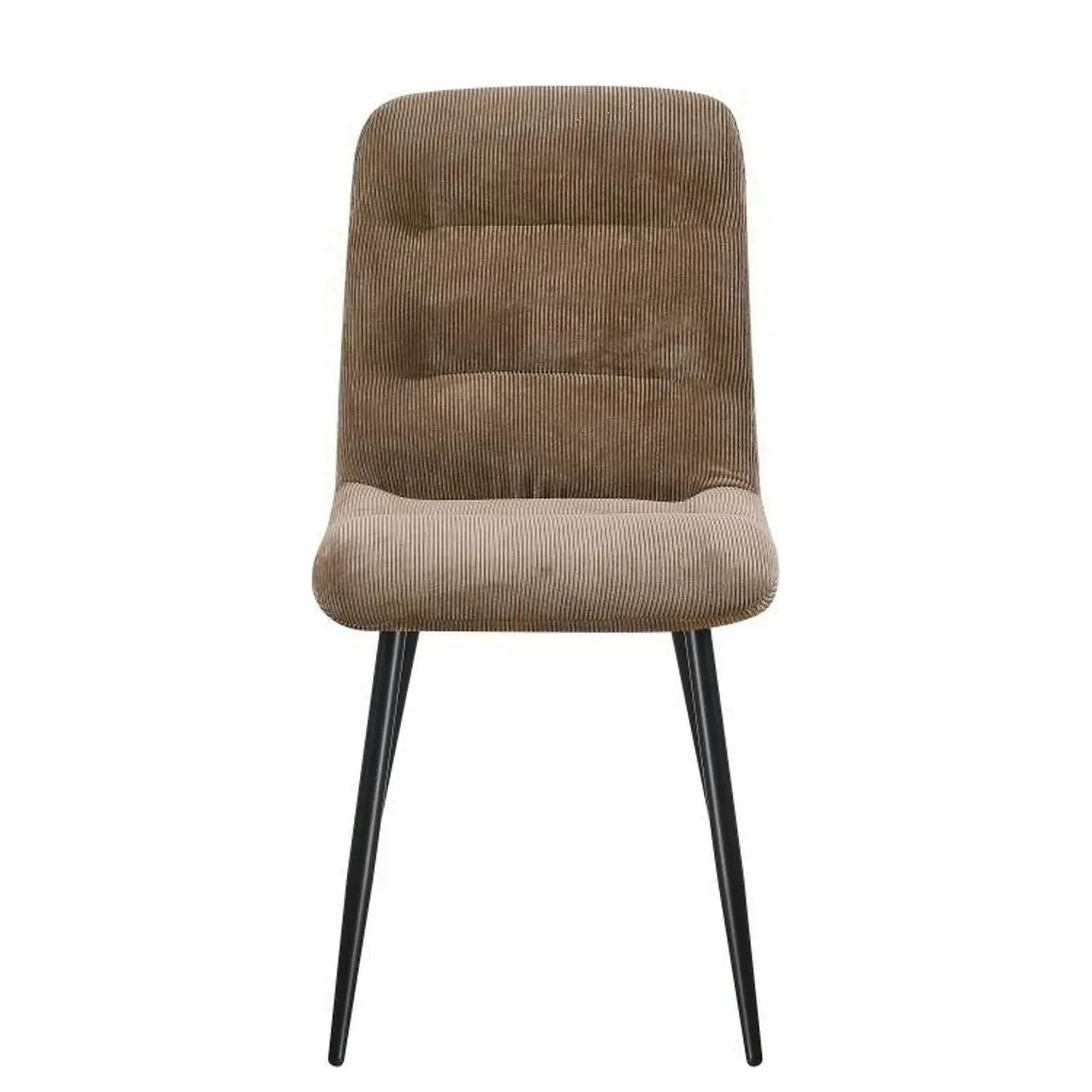 Scaun BOS, maro/negru, stofa/metal, 61x51x84 cm