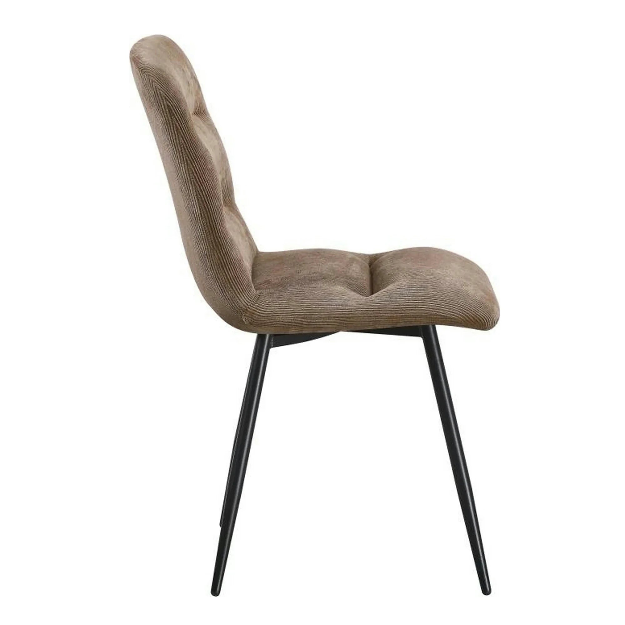 Scaun BOS, maro/negru, stofa/metal, 61x51x84 cm