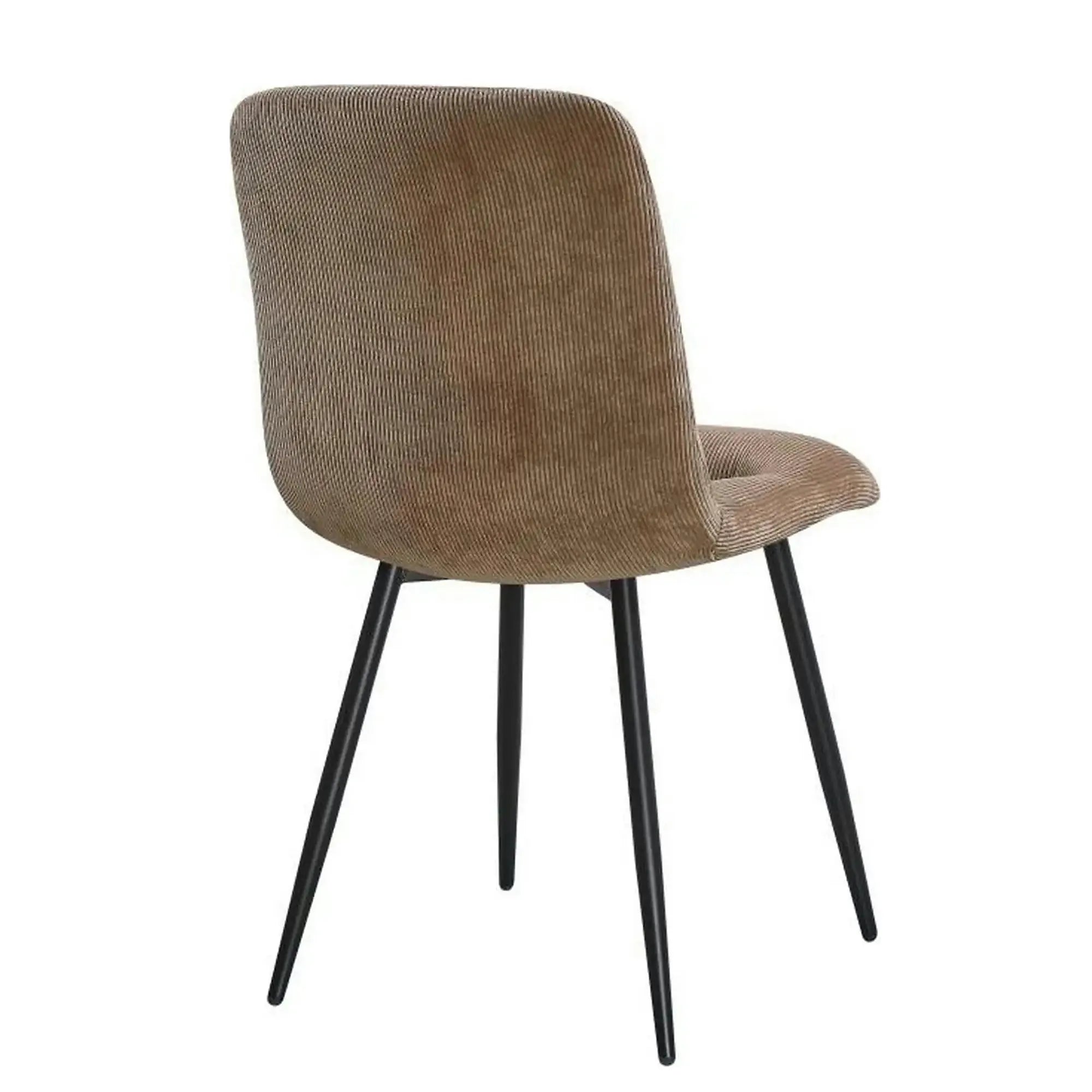 Scaun BOS, maro/negru, stofa/metal, 61x51x84 cm