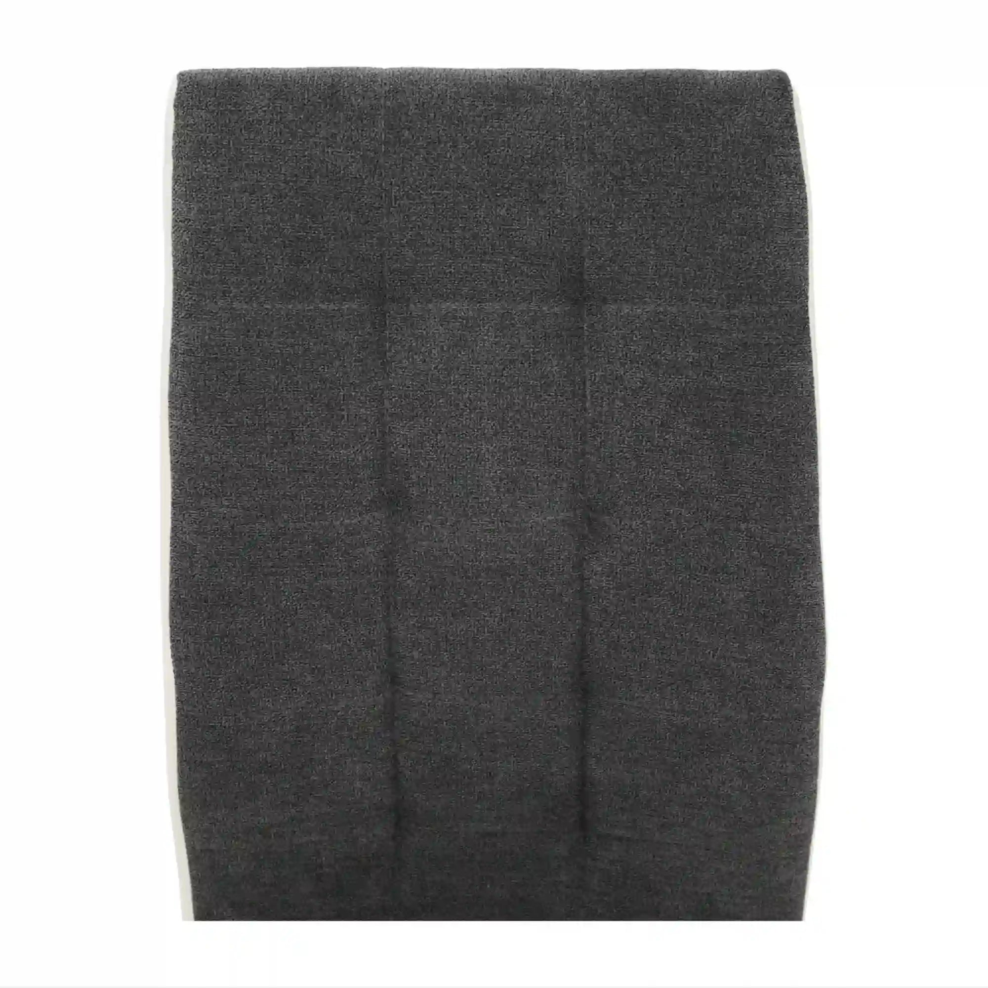 Scaun bucatarie GERDA NEW, gri inchis/alb, piele ecologica/metal, 42x58x103 cm