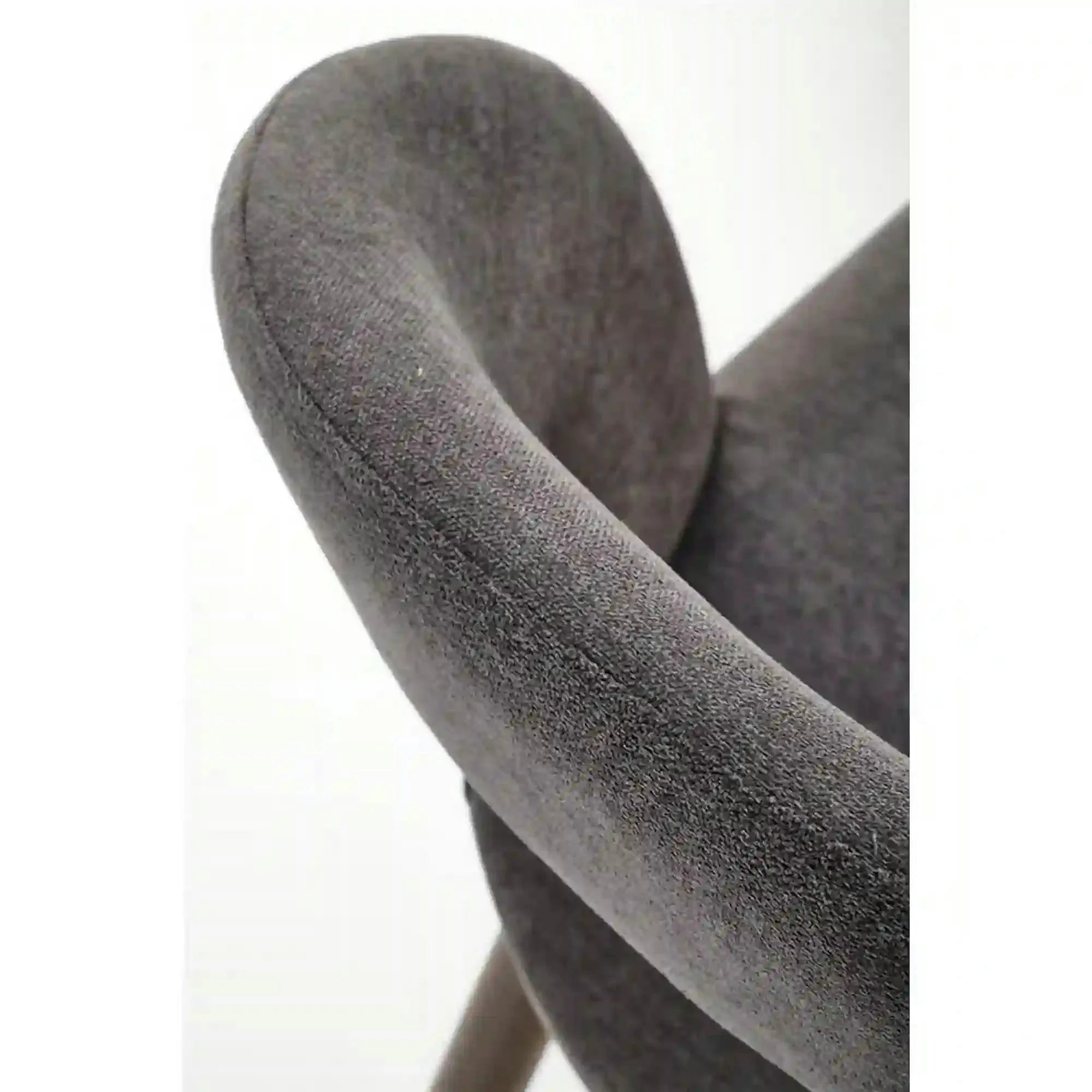 Scaun bucatarie insula H114, gri/nuc, stofa clasica/otel, 48x52x92 cm