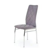 Scaun  bucatarie K309, gri deschis/crom, stofa clasica/metal, 43X57X97 CM