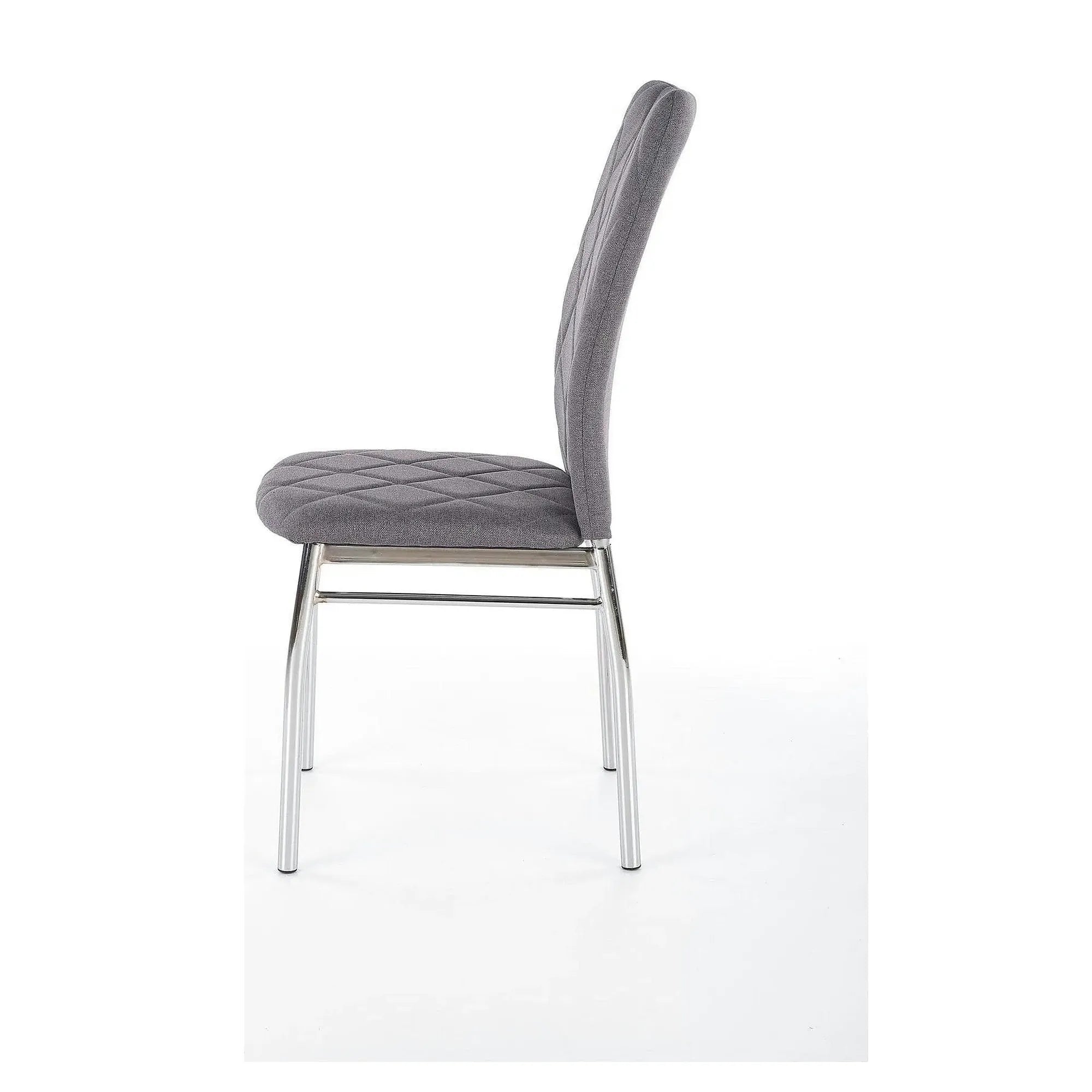 Scaun  bucatarie K309, gri deschis/crom, stofa clasica/metal, 43X57X97 CM