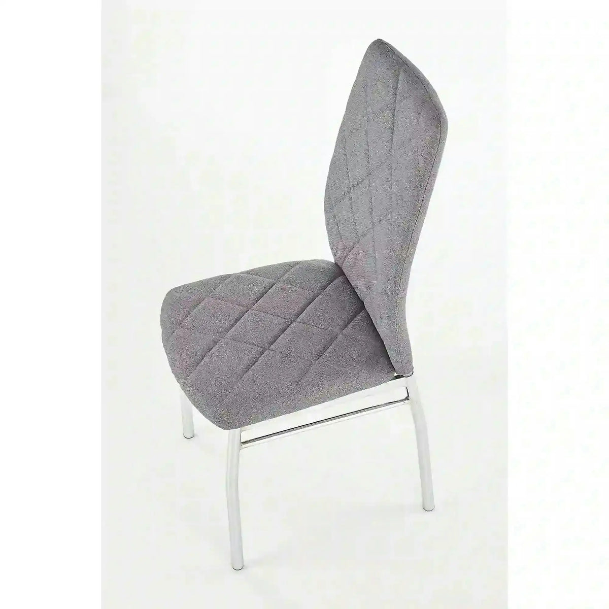 Scaun  bucatarie K309, gri deschis/crom, stofa clasica/metal, 43X57X97 CM