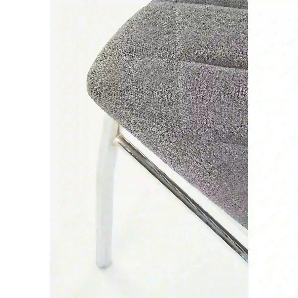 Scaun  bucatarie K309, gri deschis/crom, stofa clasica/metal, 43X57X97 CM