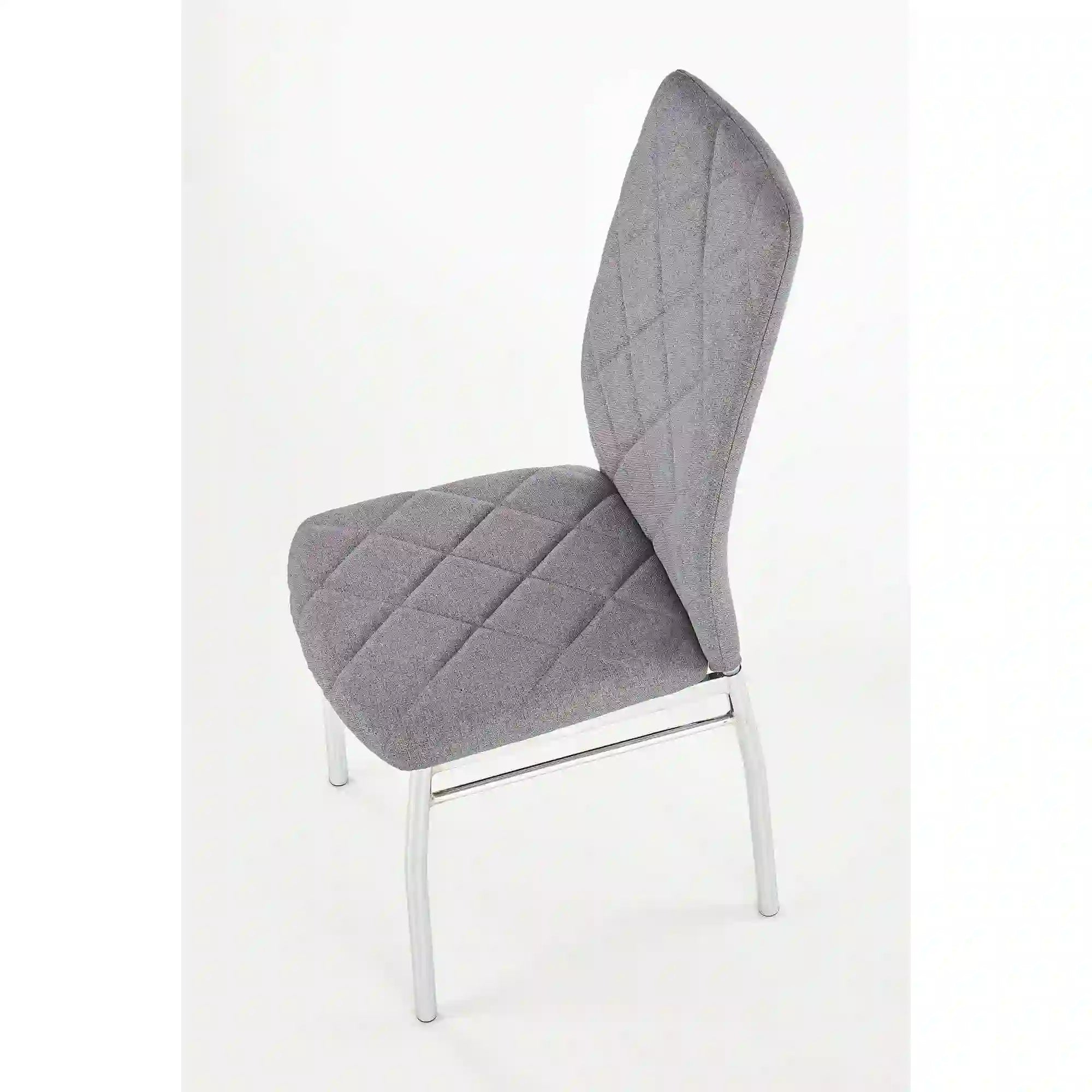 Scaun  bucatarie K309, gri deschis/crom, stofa clasica/metal, 43X57X97 CM