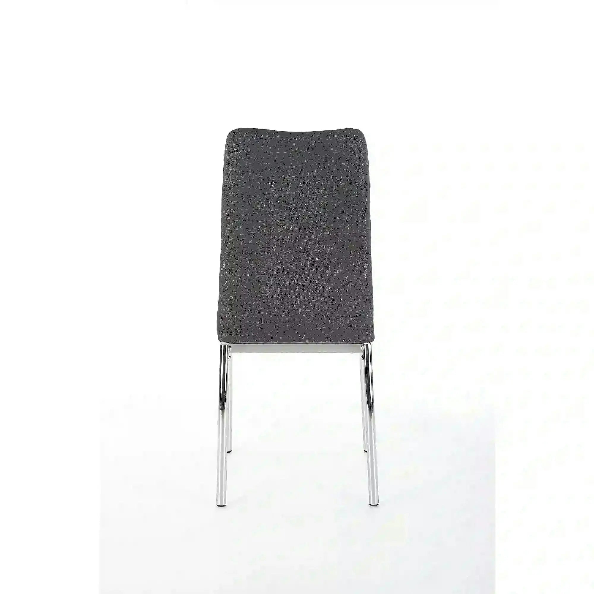 Scaun bucatarie K309, gri inchis/crom, stofa clasica/metal, 43X57X97 CM