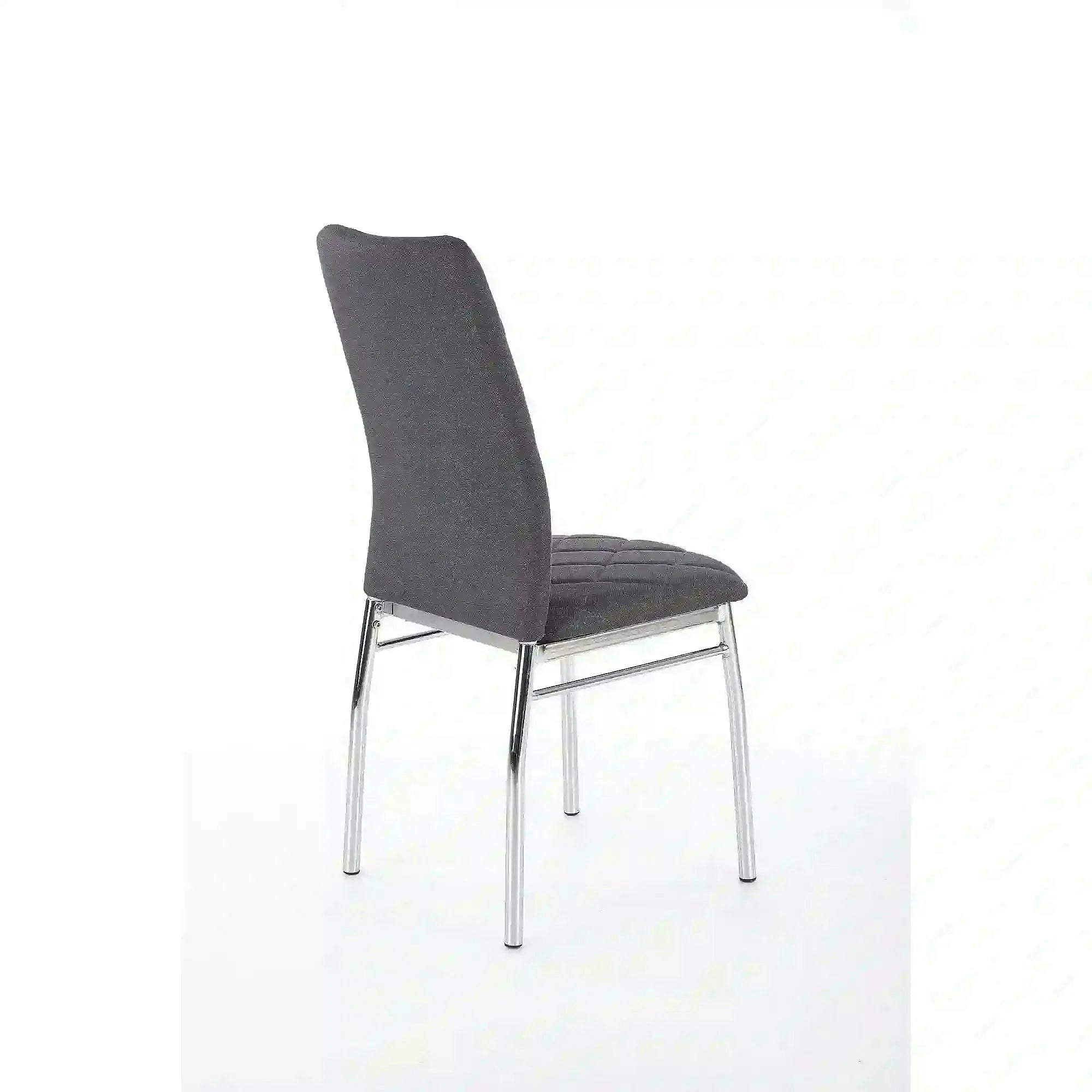 Scaun bucatarie K309, gri inchis/crom, stofa clasica/metal, 43X57X97 CM