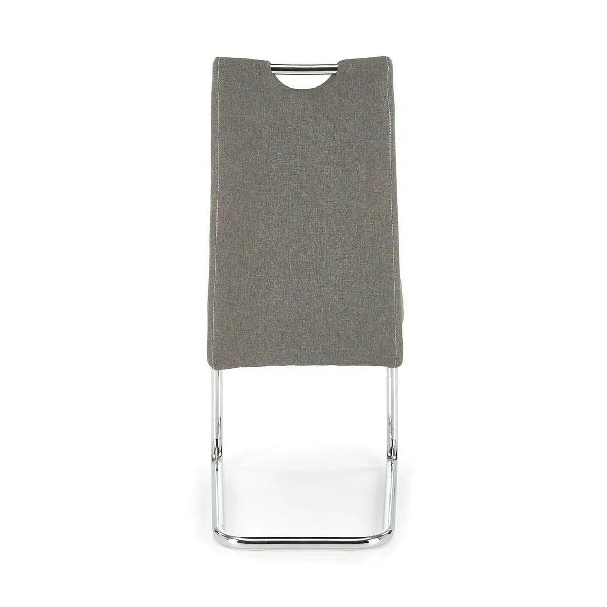 Scaun bucatarie K349, gri/crom, stofa clasica/metal, 42X60X97 CM