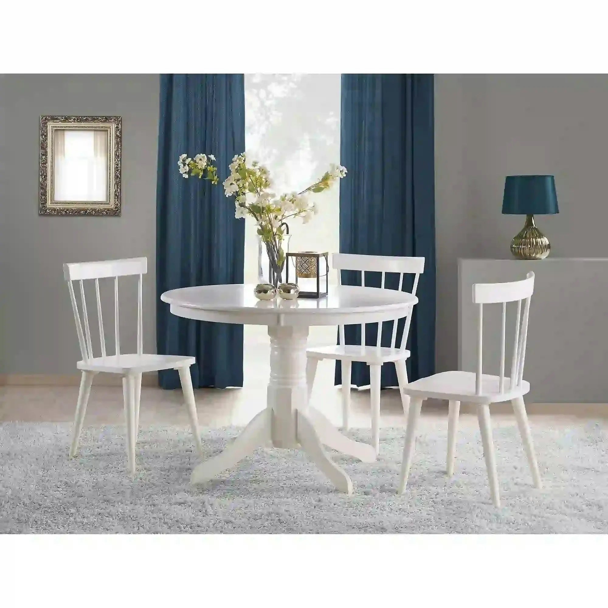 Scaun bucatarie lemn alb BARKLEY, 44x50x86 cm