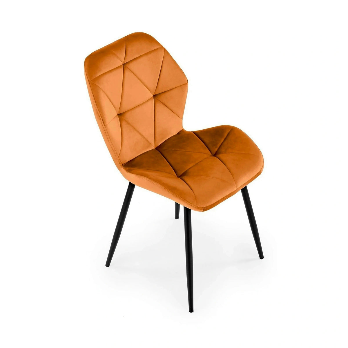 Scaun bucatarie material textil K453, caramiziu, 48x53x86 cm