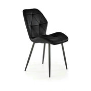 Scaun bucatarie material textil K453, negru, 48x53x86 cm