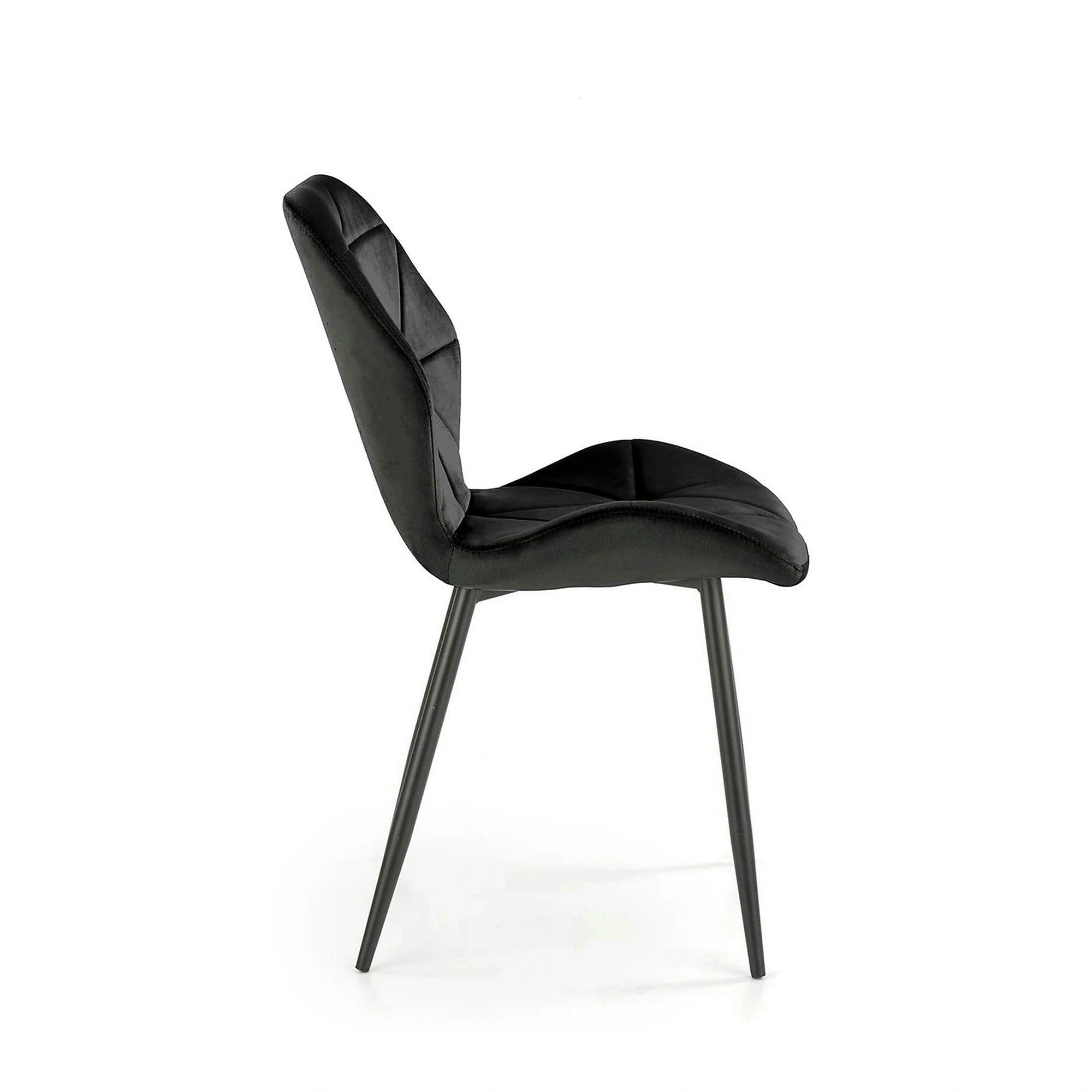 Scaun bucatarie material textil K453, negru, 48x53x86 cm