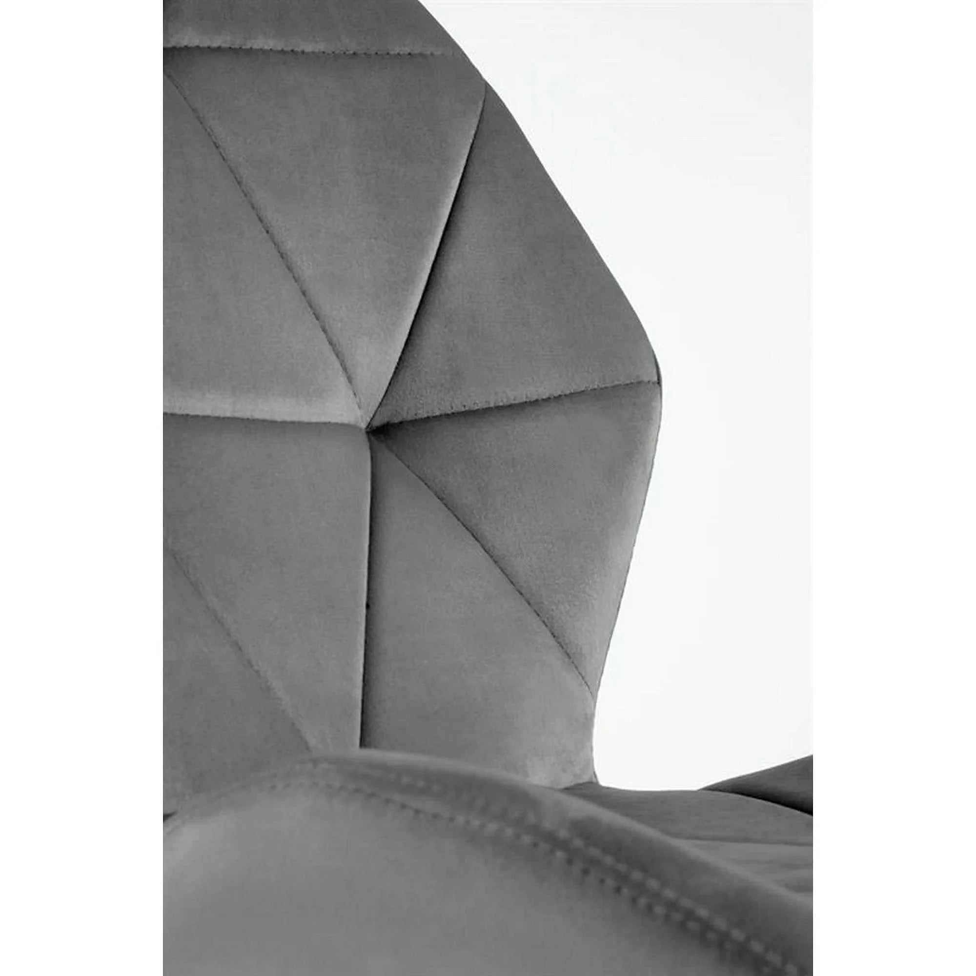 Scaun bucatarie material textil/metal K453, gri, 48x53x86 cm