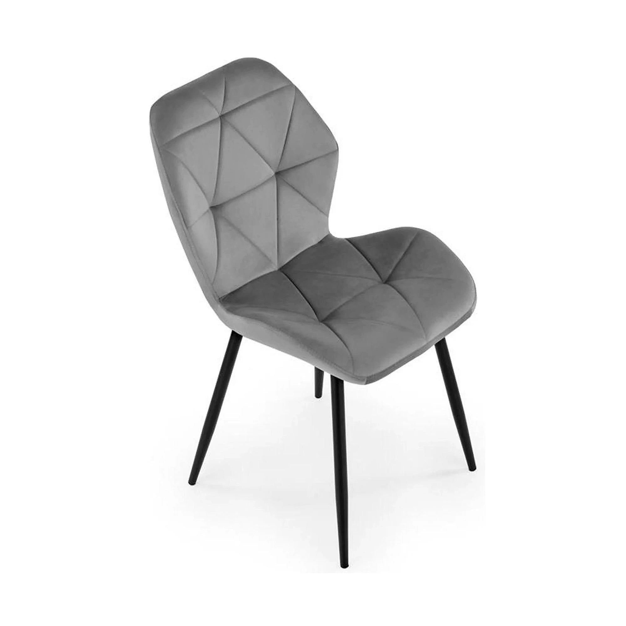 Scaun bucatarie material textil/metal K453, gri, 48x53x86 cm