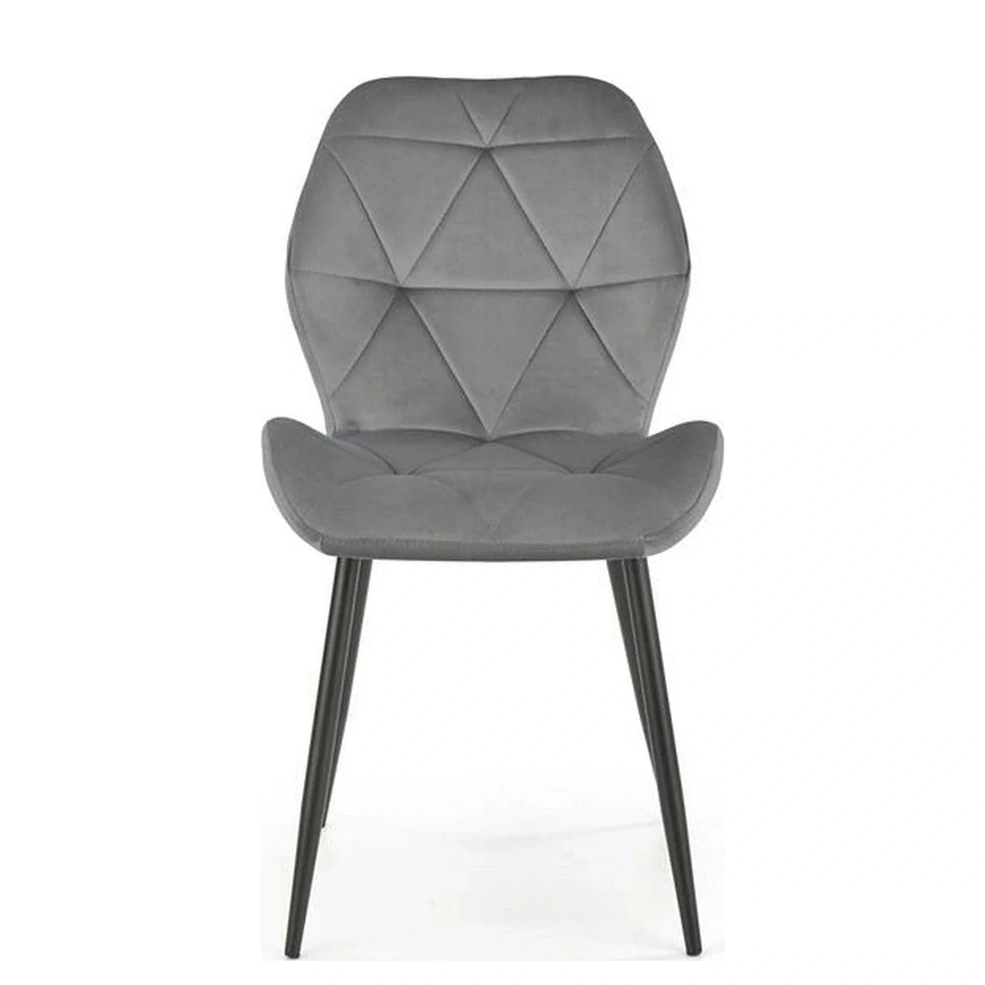 Scaun bucatarie material textil/metal K453, gri, 48x53x86 cm
