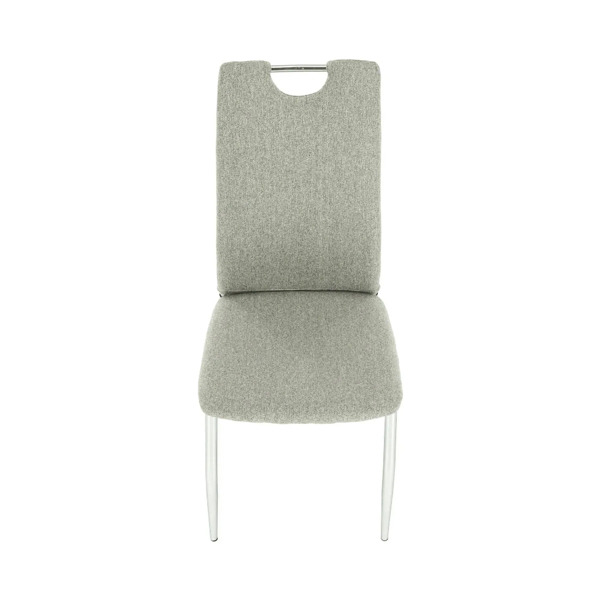 Scaun bucatarie OLIVA NEW, bej/crom, textil/metal, 42x52x97 cm