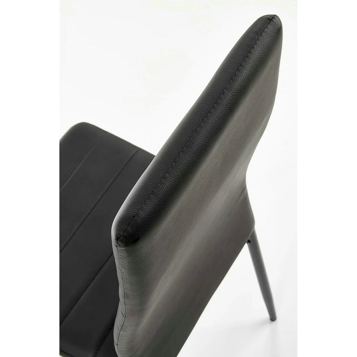 Scaun bucatarie rezistent K70, negru, piele ecologica/metal, 41x50x98 cm