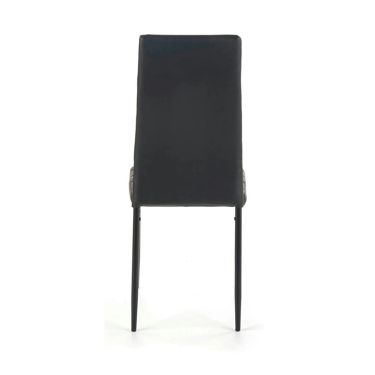 Scaun bucatarie rezistent K70, negru, piele ecologica/metal, 41x50x98 cm