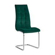 Scaun bucatarie SALOMA NEW, stofa catifelata verde, 42x56,5x105 cm