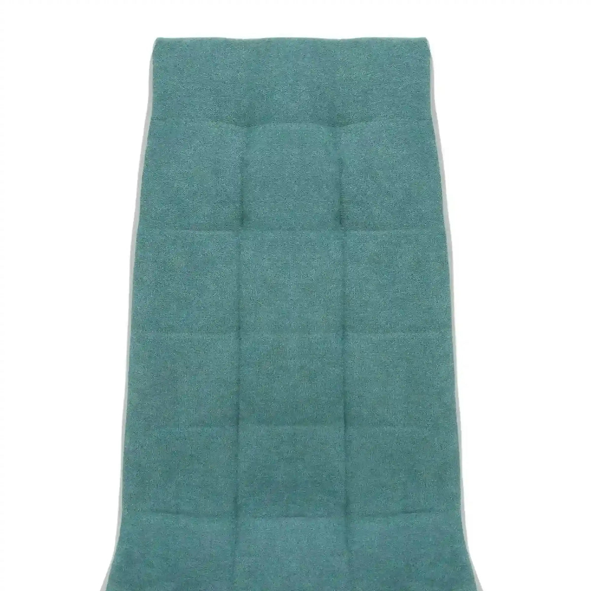 Scaun bucatarie SALOMA NEW, textil/piele ecologica/metal, mentol/gri/crom, 42x57x105 cm