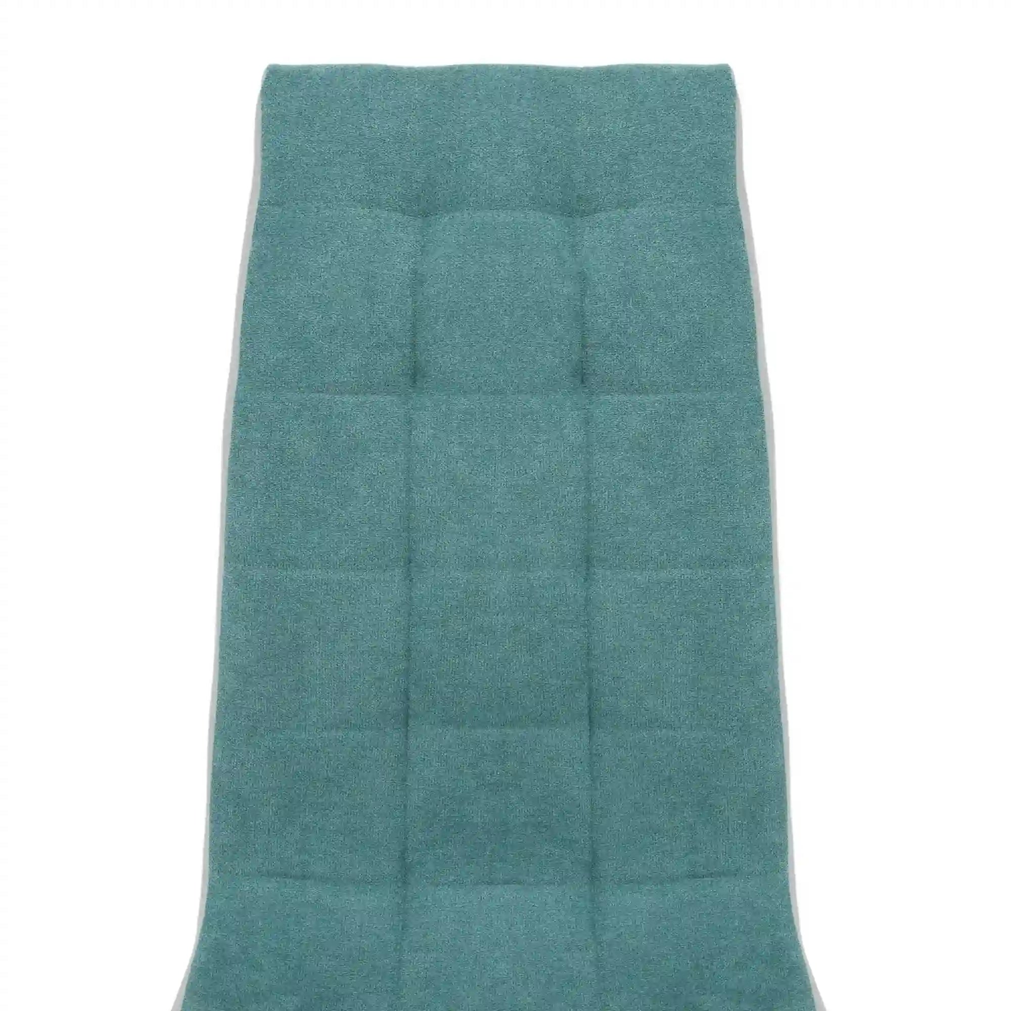 Scaun bucatarie SALOMA NEW, textil/piele ecologica/metal, mentol/gri/crom, 42x57x105 cm