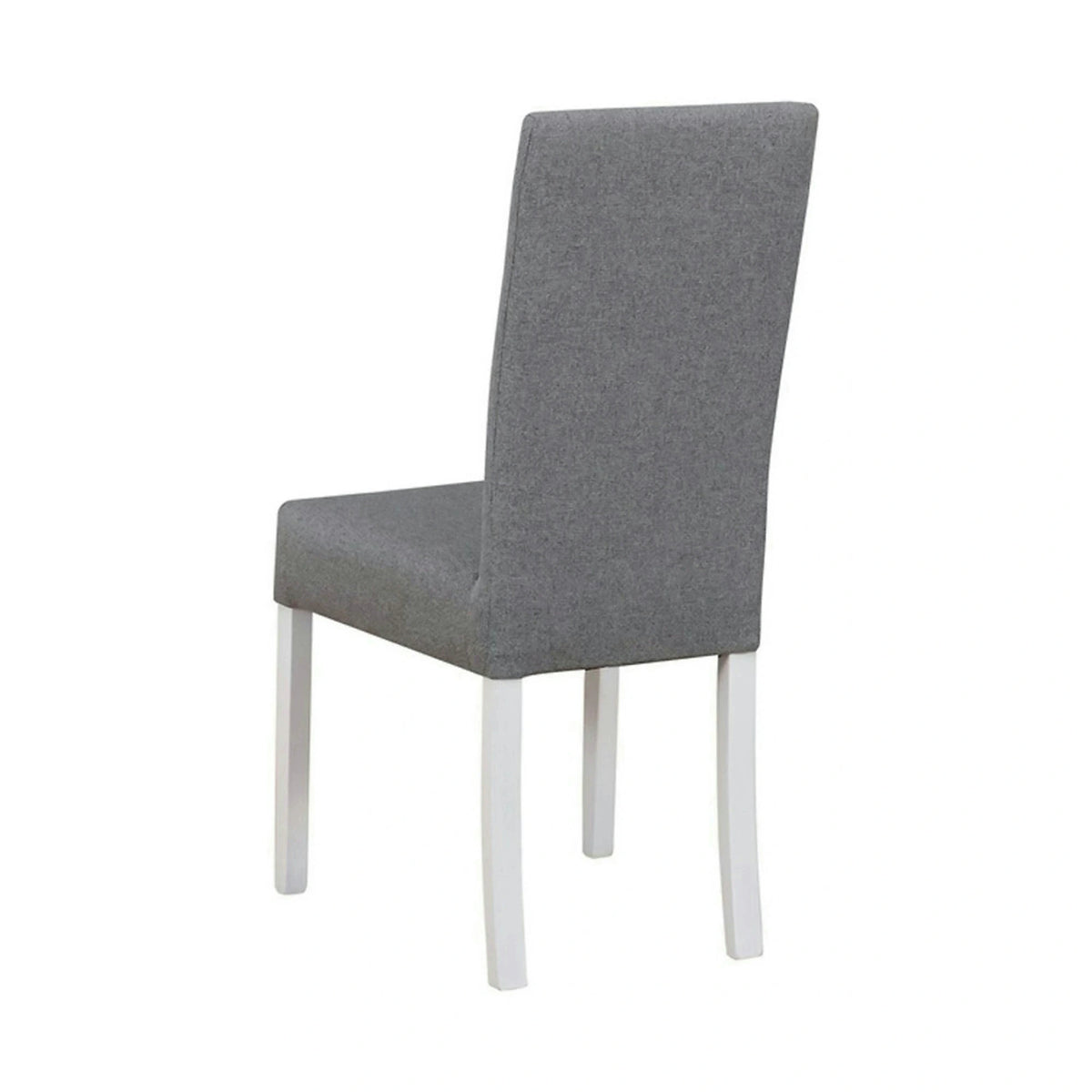 Scaun CAMPEL, gri deschis/alb, stofa clasica/lemn, 46x55x96 cm